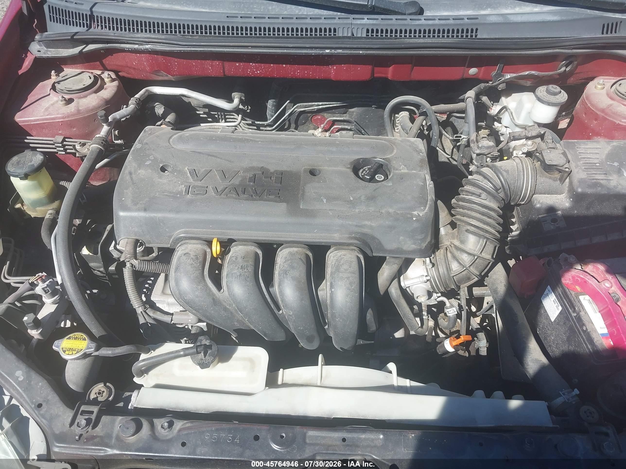 2006 Toyota Corolla Le Бордовый vin: 1NXBR30E76Z595437