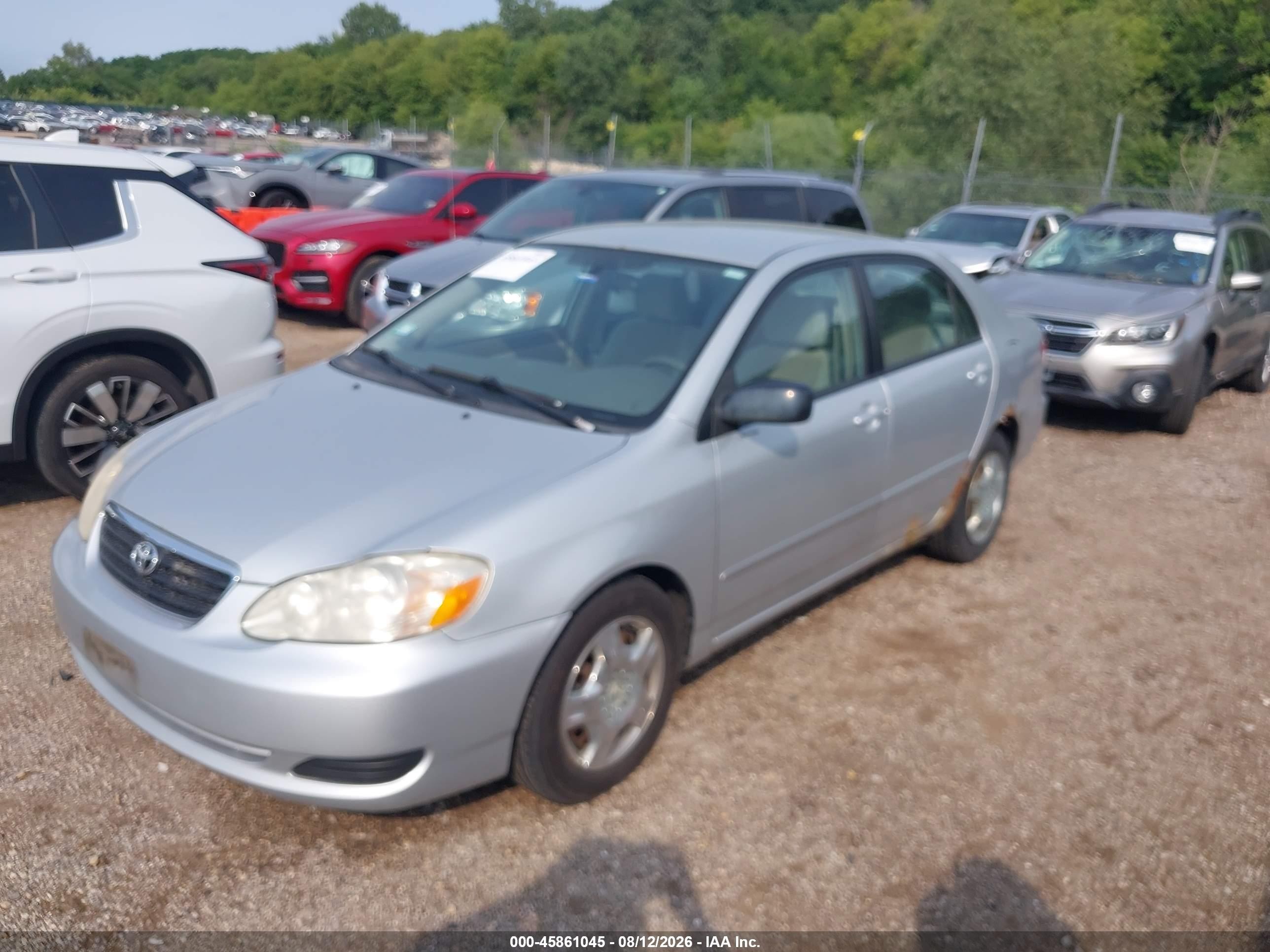 2008 Toyota Corolla Le Silver vin: 1NXBR30E78Z027675