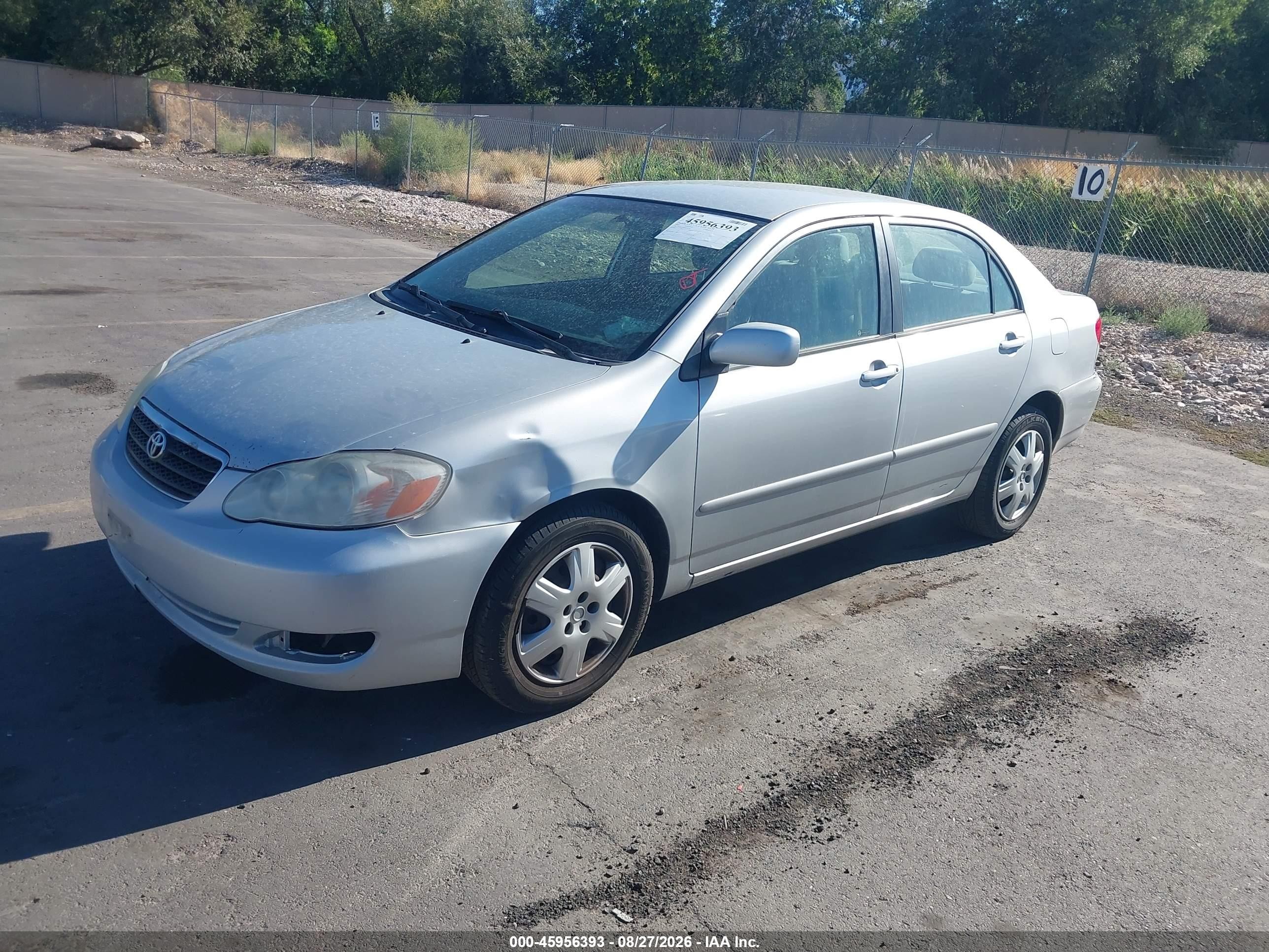 2005 Toyota Corolla Le Silver vin: 1NXBR30E85Z469392