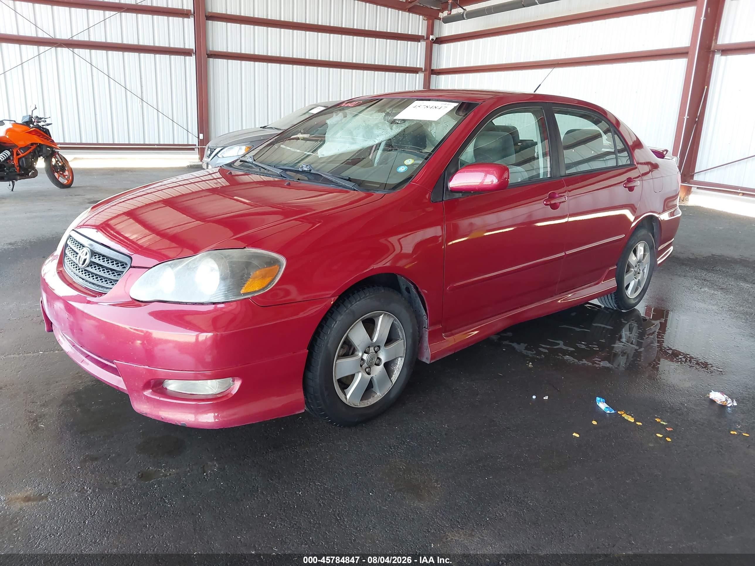2007 Toyota Corolla S Red vin: 1NXBR30E97Z910465
