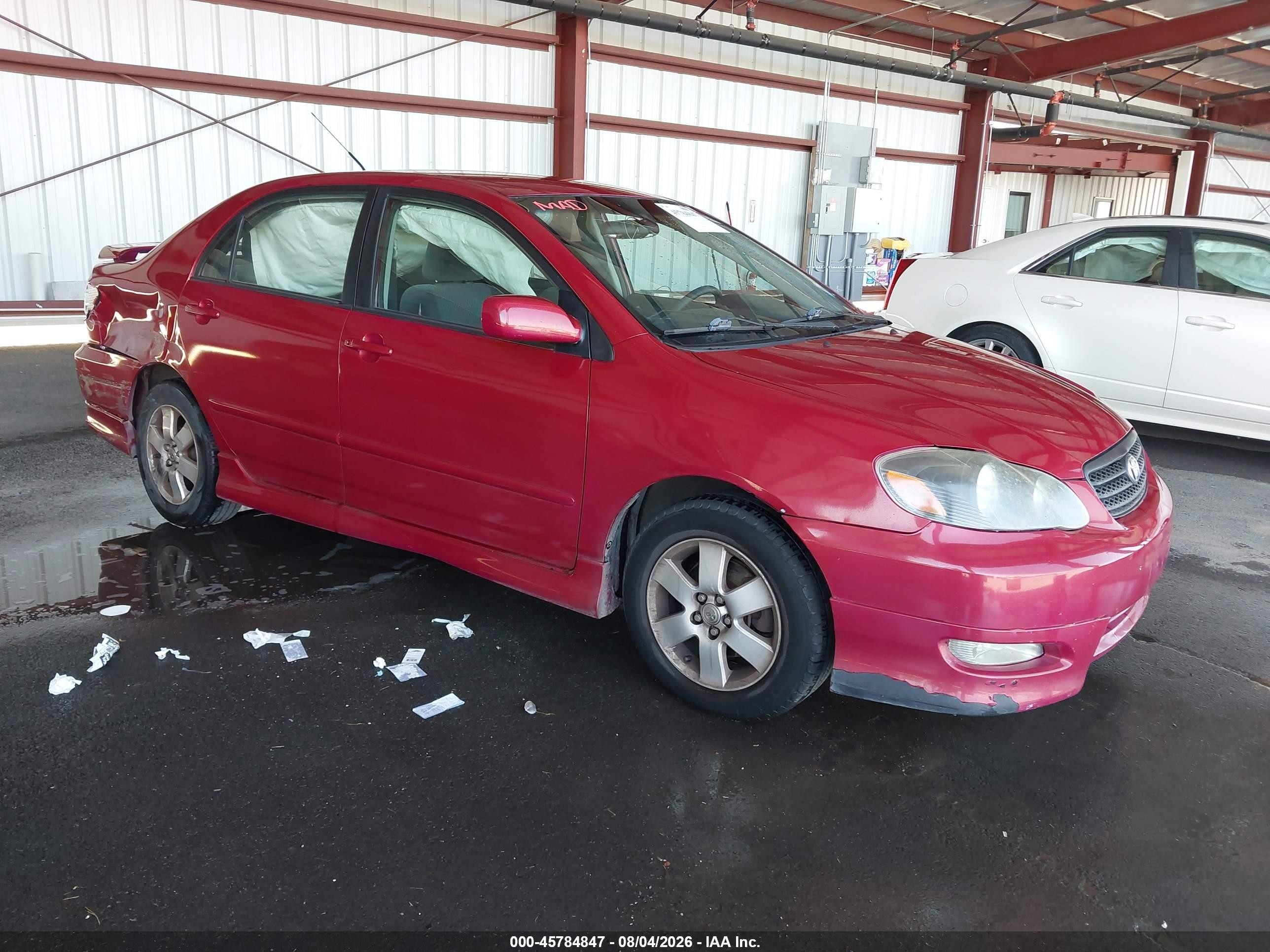 2007 Toyota Corolla S Red vin: 1NXBR30E97Z910465