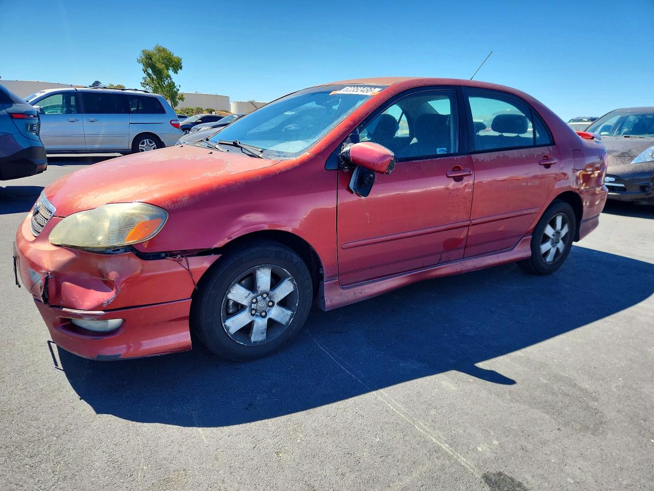 2007 Toyota Corolla S Red vin: 1NXBR30E97Z917237