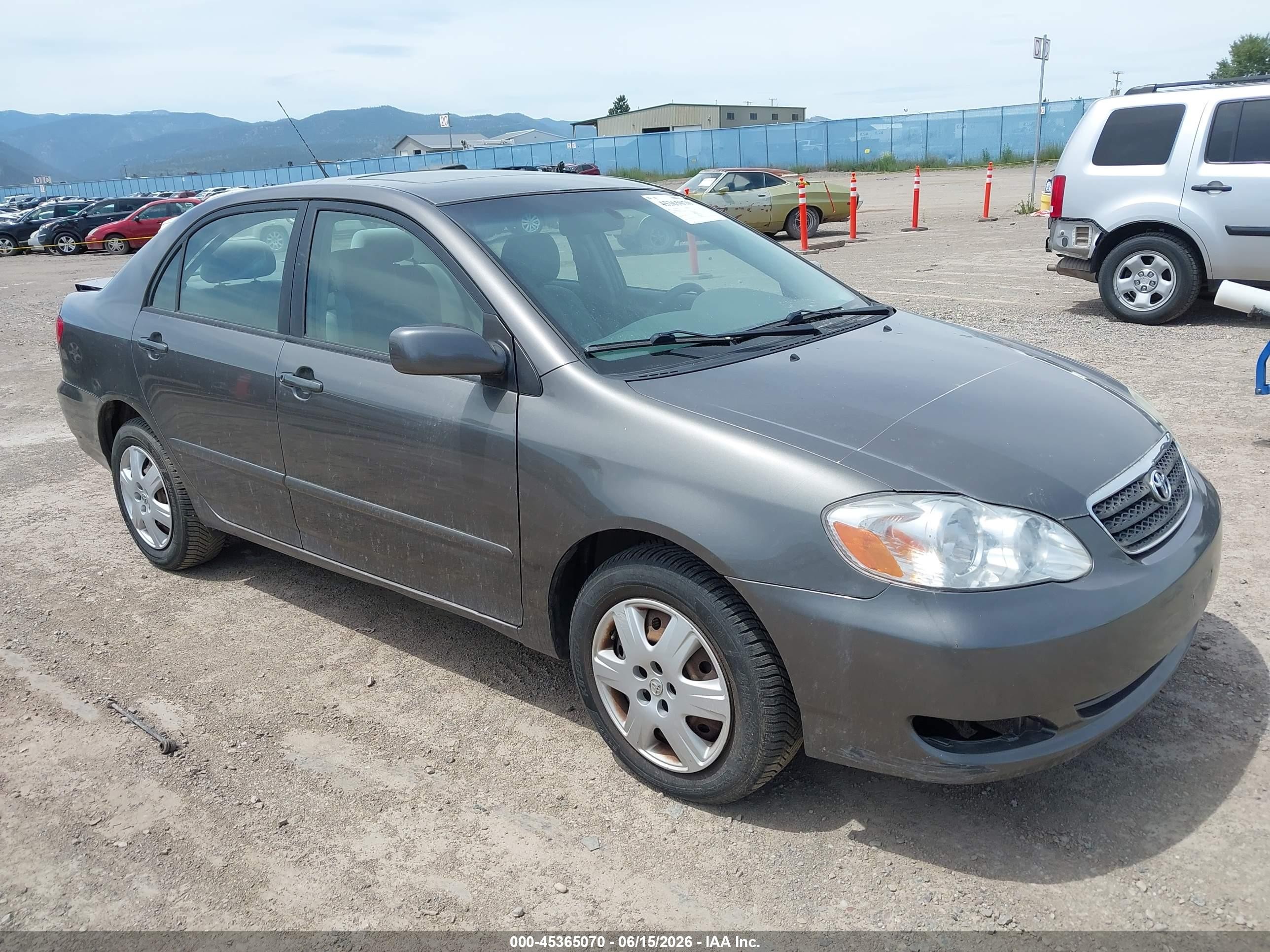 2008 Toyota Corolla Le Gray vin: 1NXBR30E98Z034093