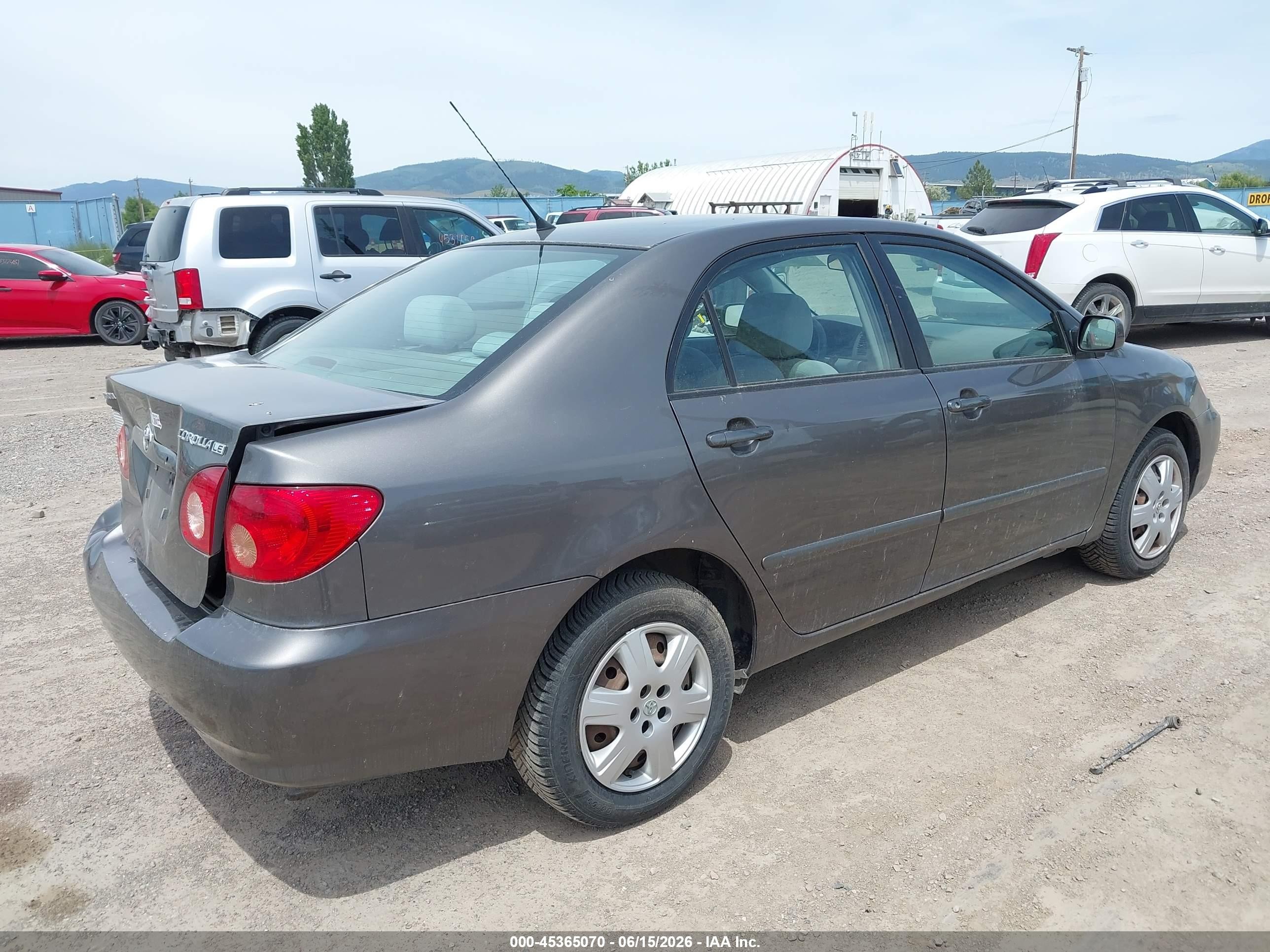 2008 Toyota Corolla Le Gray vin: 1NXBR30E98Z034093