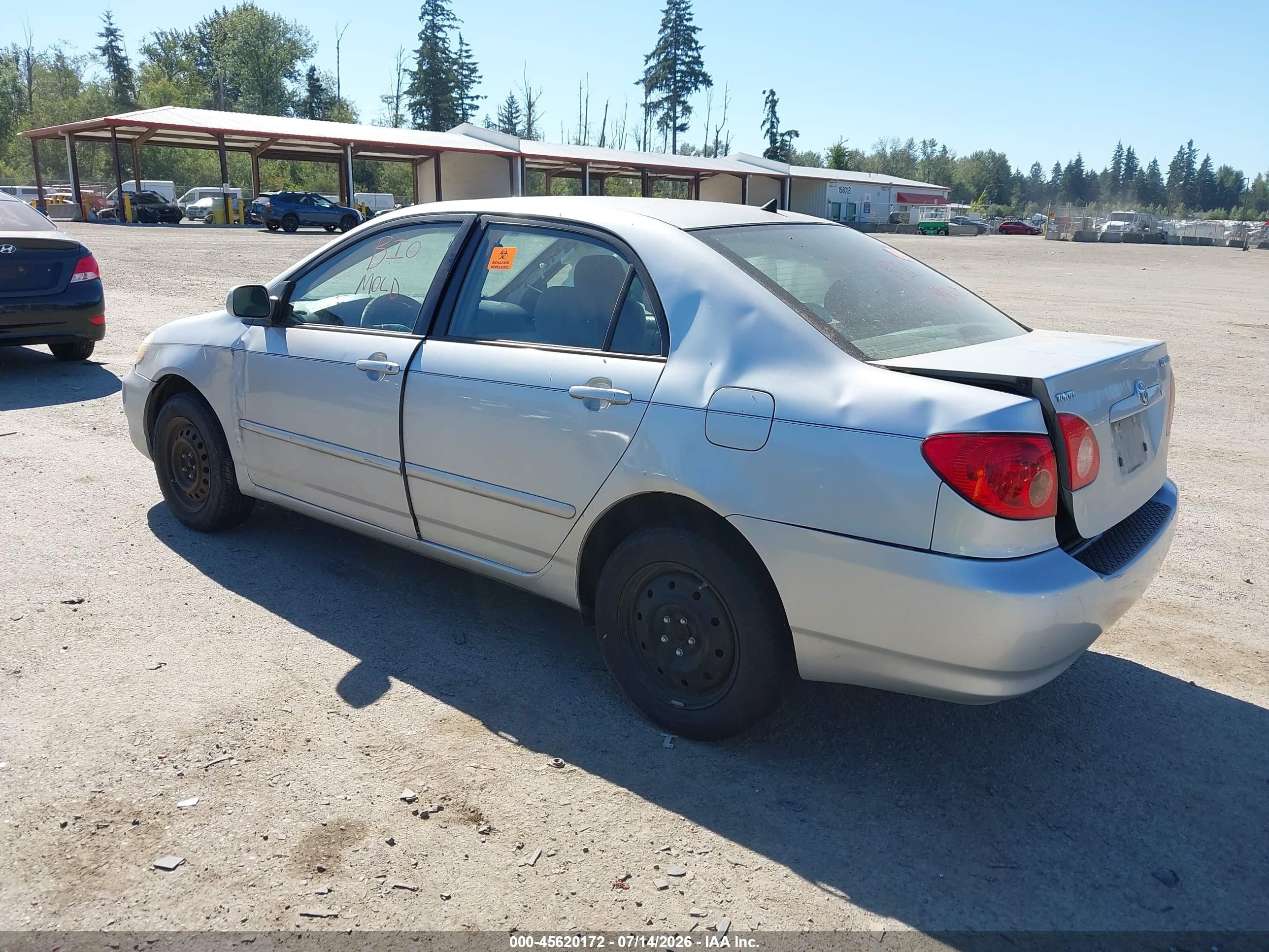 2008 Toyota Corolla Le Silver vin: 1NXBR30E98Z991002
