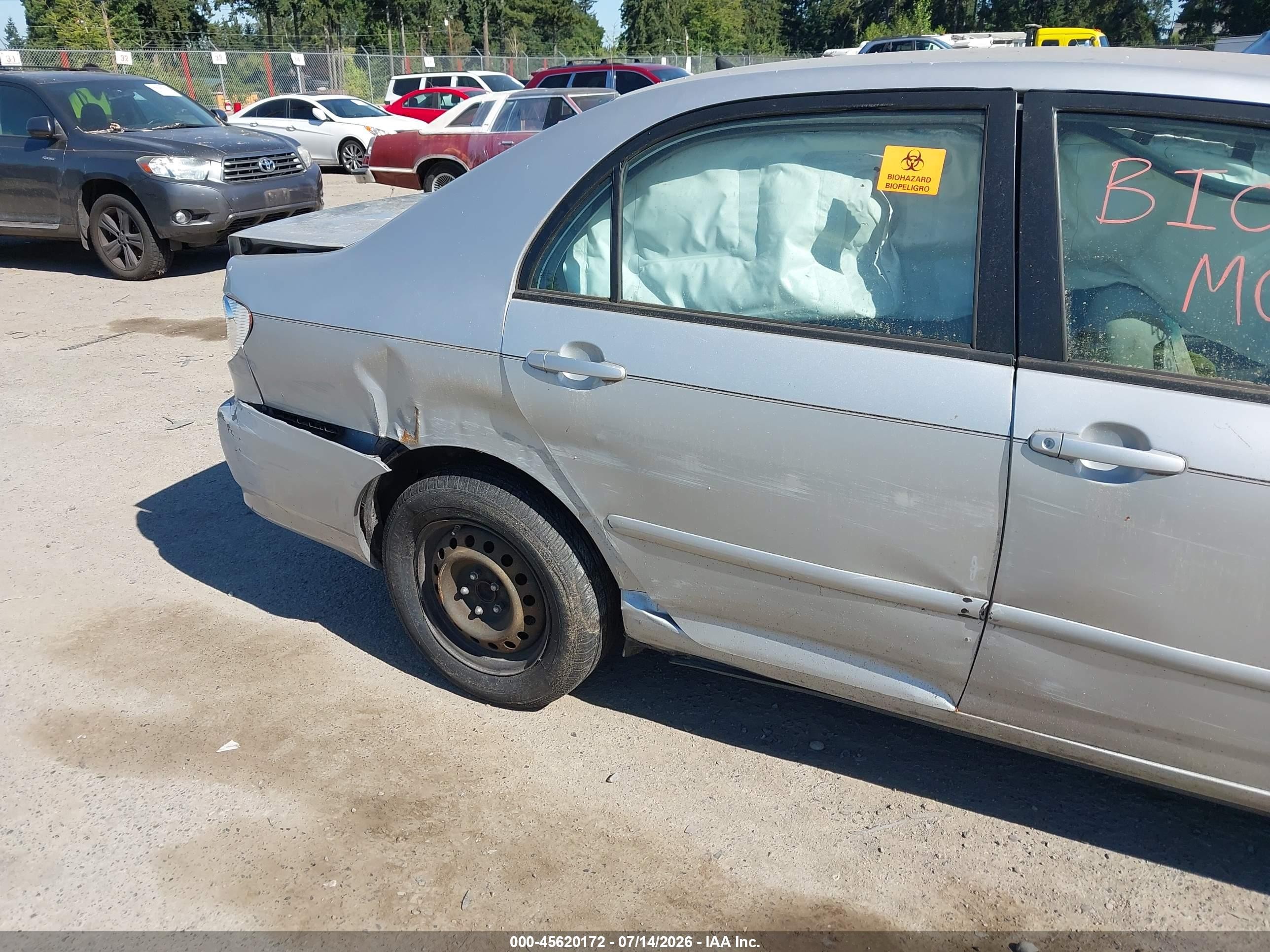 2008 Toyota Corolla Le Silver vin: 1NXBR30E98Z991002