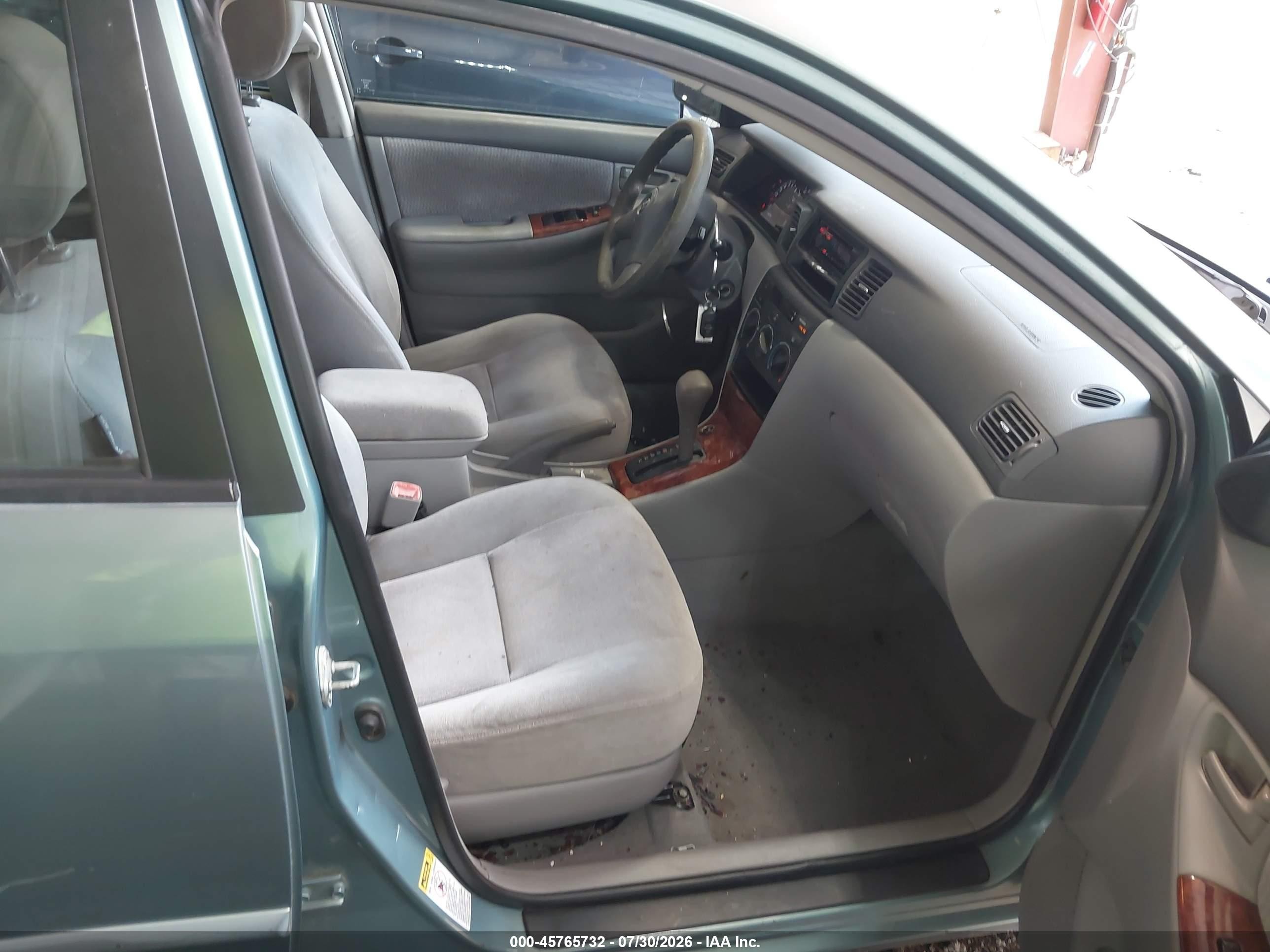 2005 Toyota Corolla Le Light Blue vin: 1NXBR30EX5Z398101