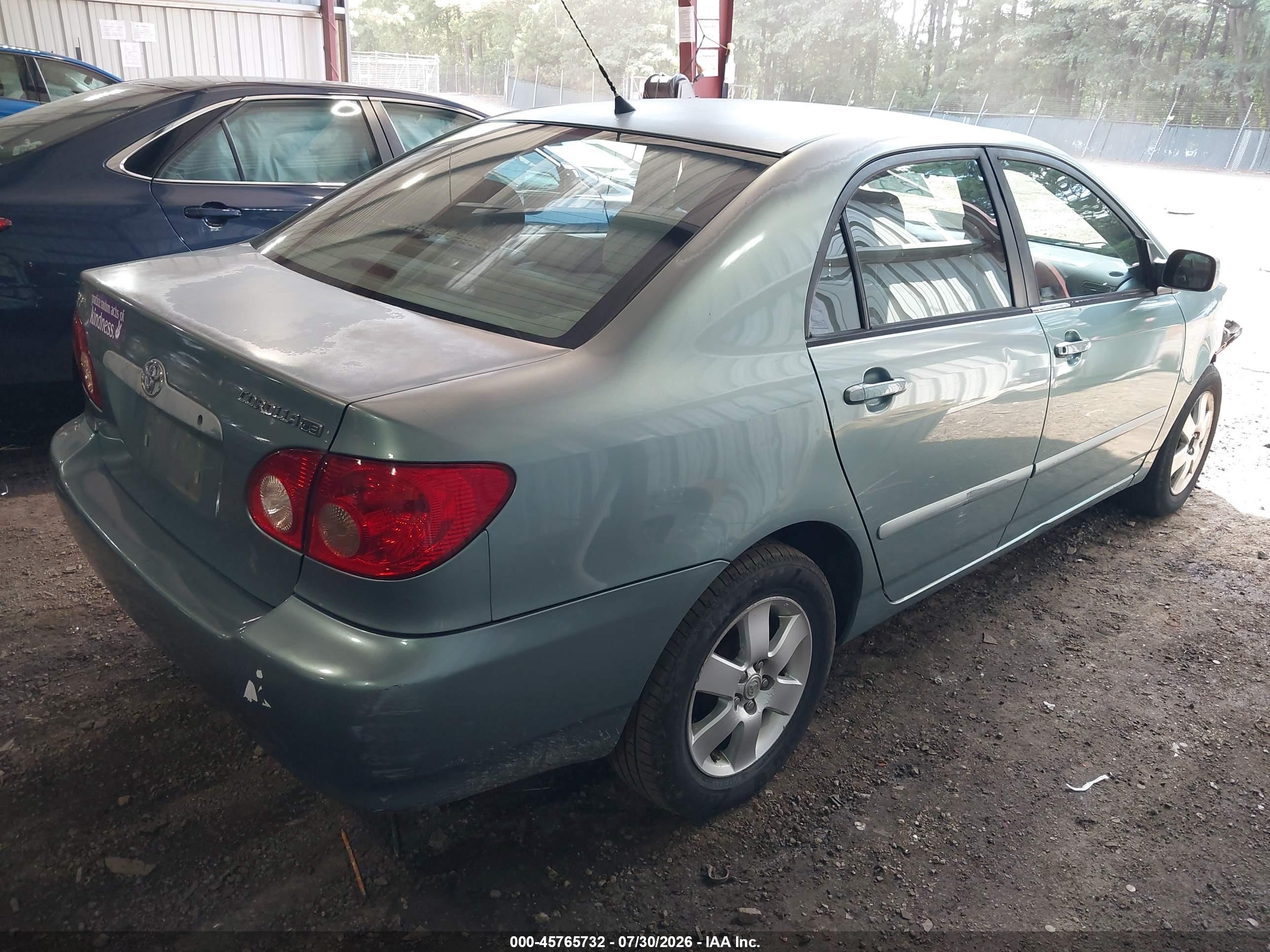 2005 Toyota Corolla Le Light Blue vin: 1NXBR30EX5Z398101