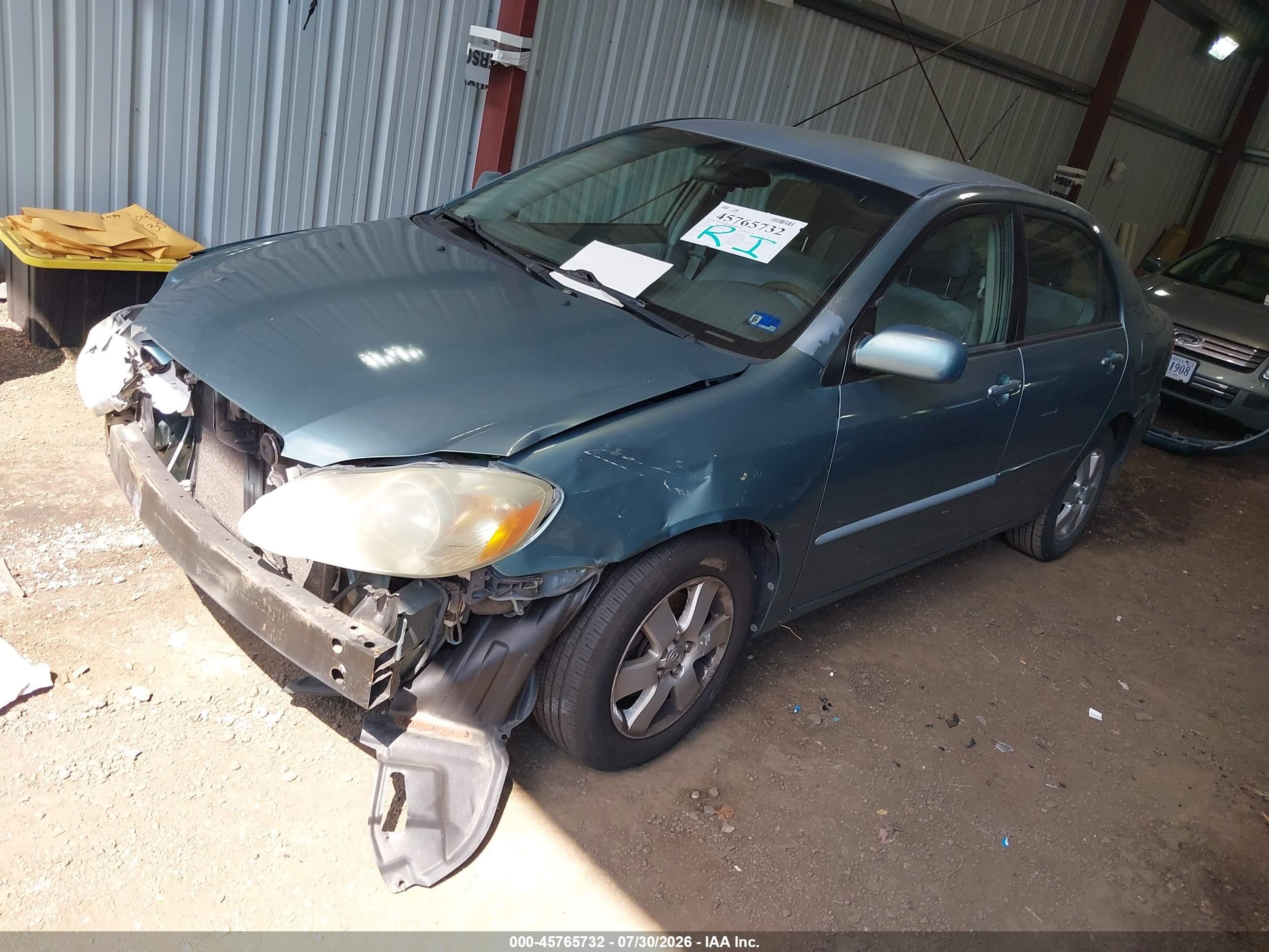2005 Toyota Corolla Le Light Blue vin: 1NXBR30EX5Z398101