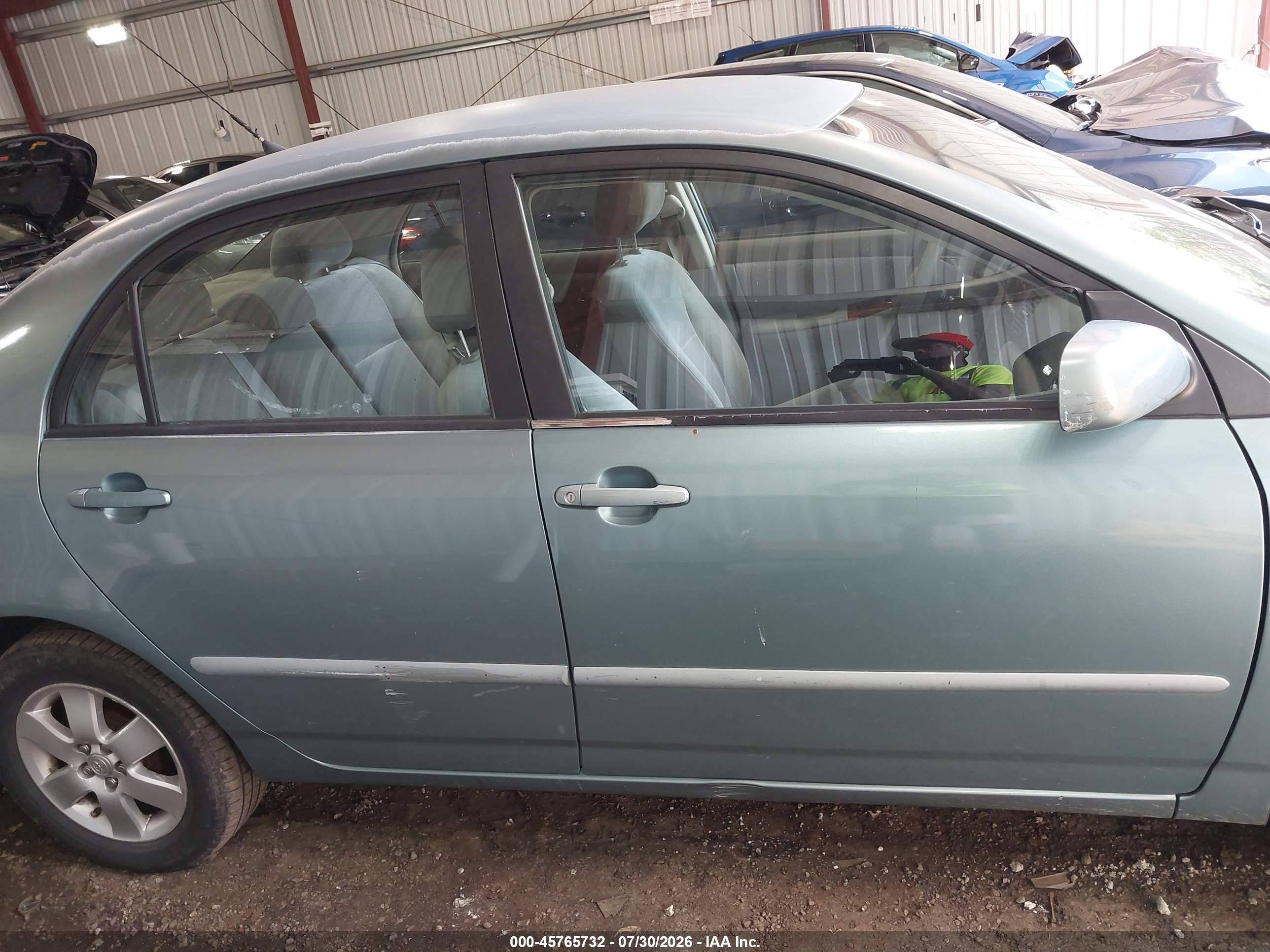 2005 Toyota Corolla Le Light Blue vin: 1NXBR30EX5Z398101