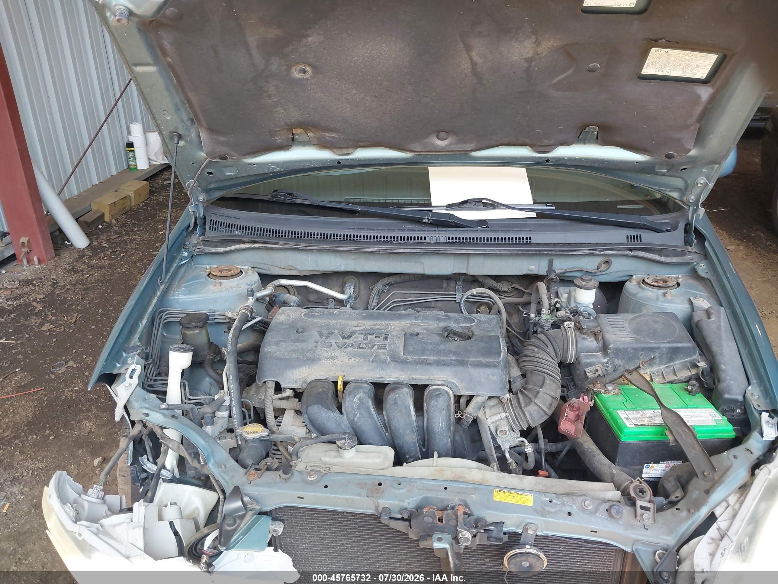 2005 Toyota Corolla Le Light Blue vin: 1NXBR30EX5Z398101