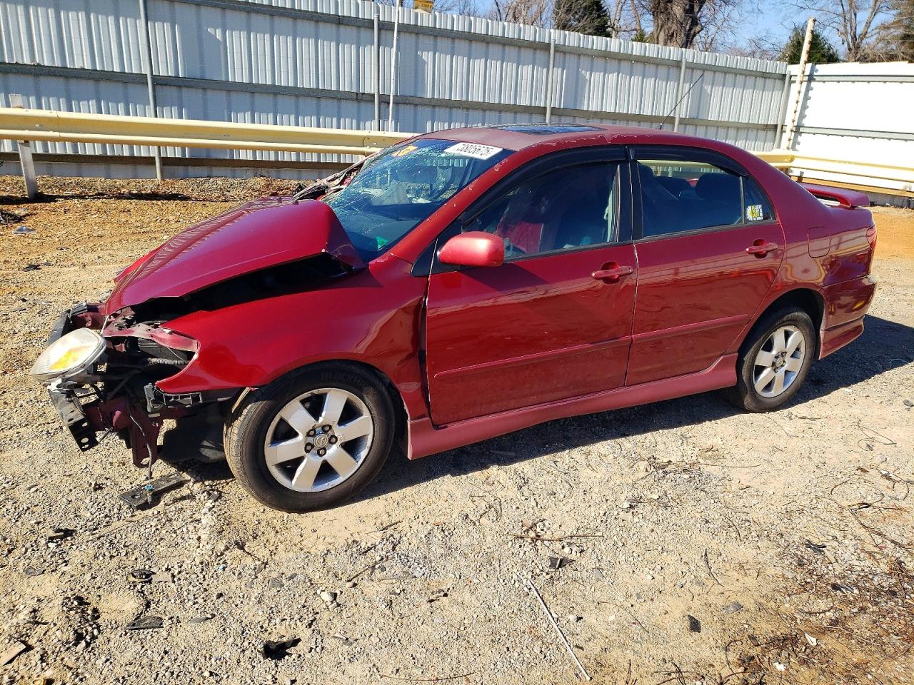 2005 Toyota Corolla Ce Red vin: 1NXBR30EX5Z465036