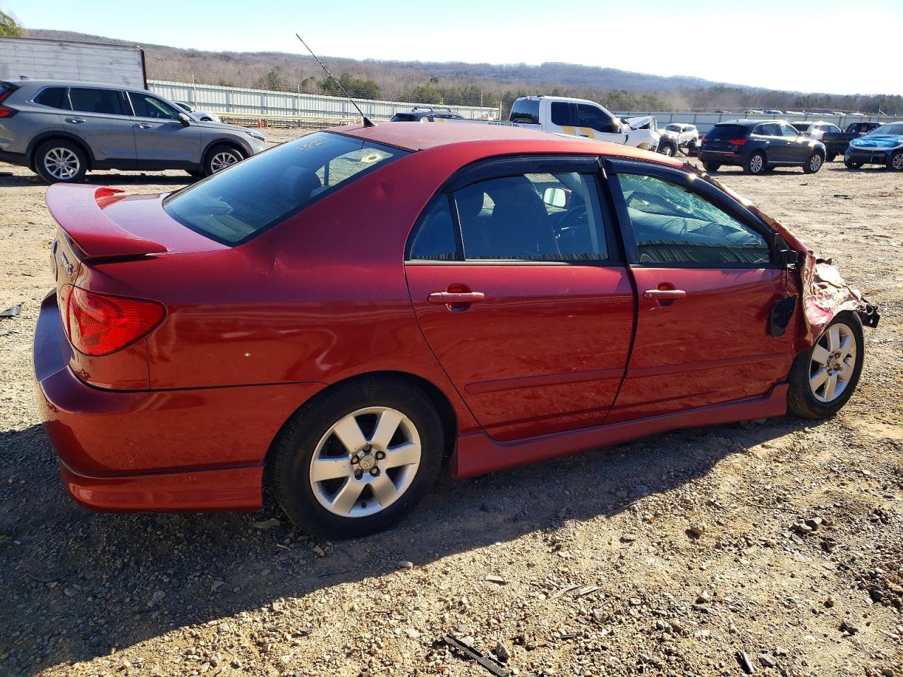 2005 Toyota Corolla Ce Red vin: 1NXBR30EX5Z465036