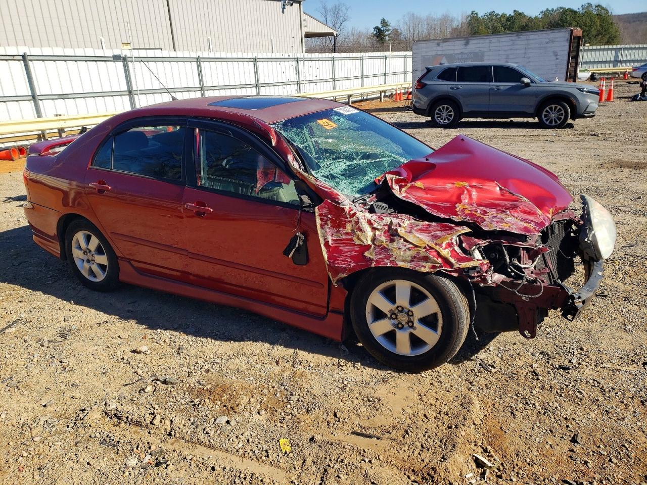 2005 Toyota Corolla Ce Red vin: 1NXBR30EX5Z465036