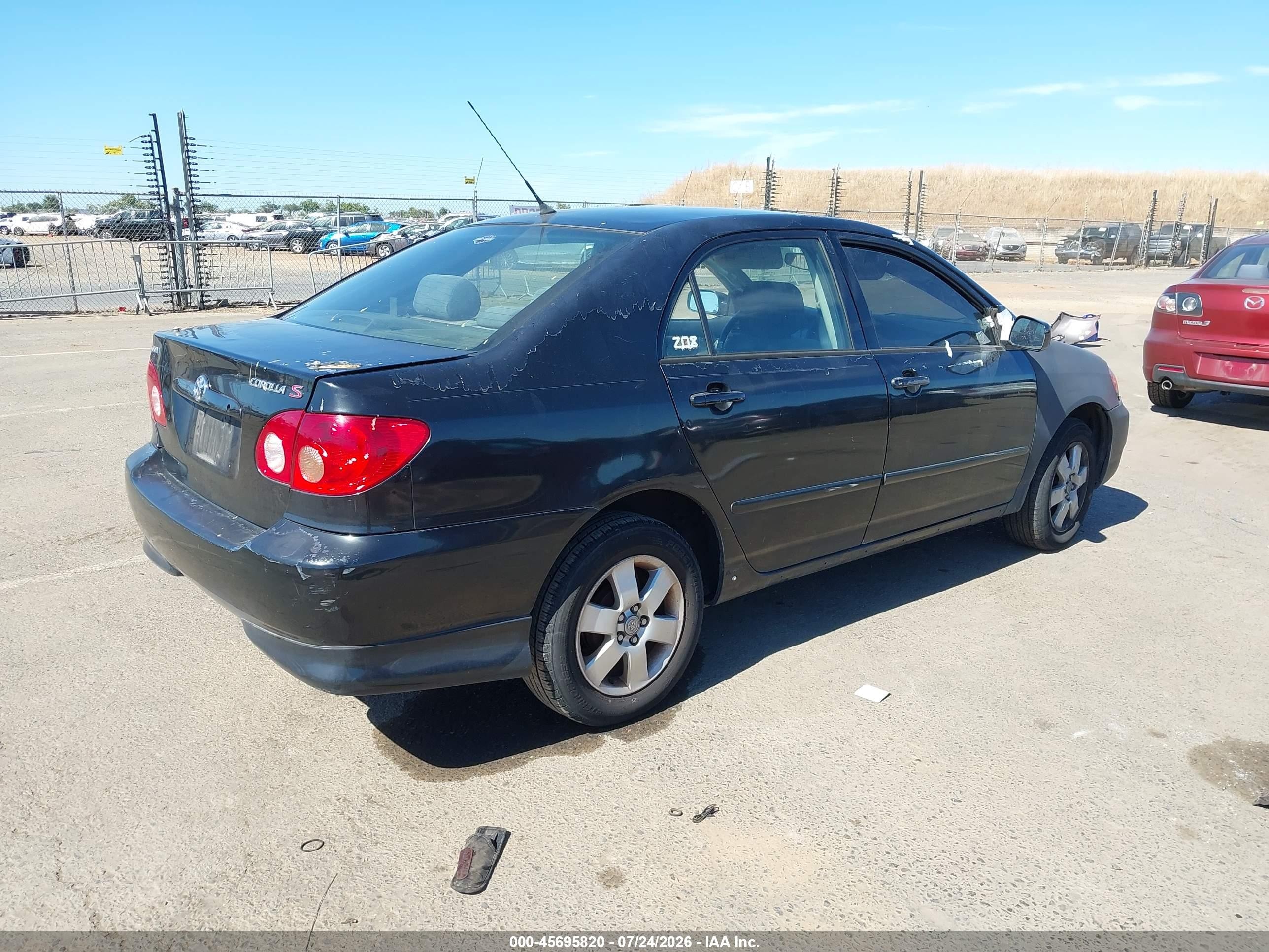 2007 Toyota Corolla S Black vin: 1NXBR30EX7Z800492