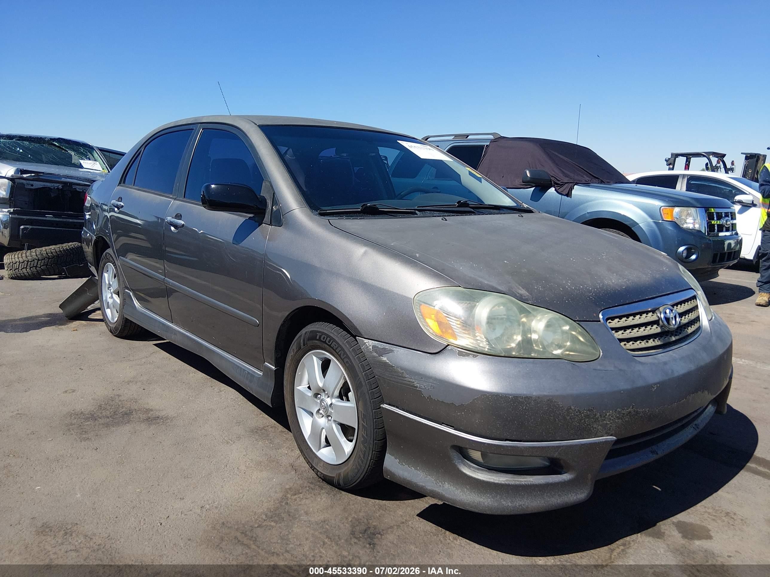 2007 Toyota Corolla S Gray vin: 1NXBR30EX7Z854908