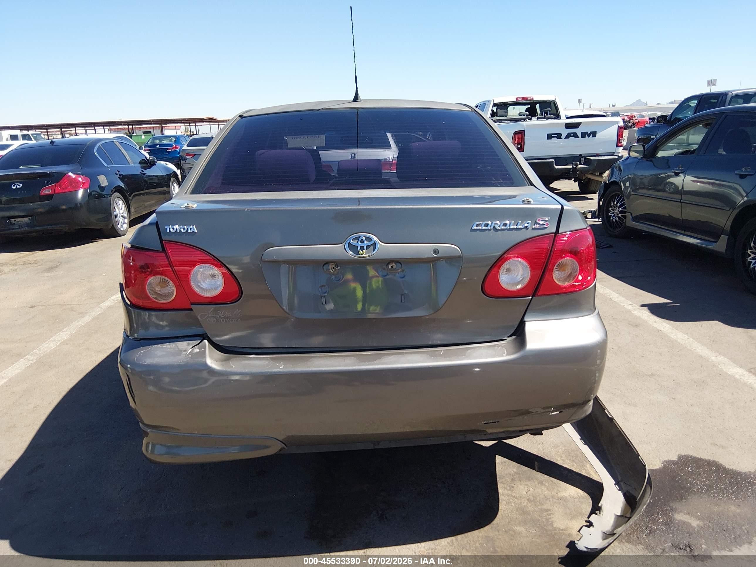 2007 Toyota Corolla S Gray vin: 1NXBR30EX7Z854908