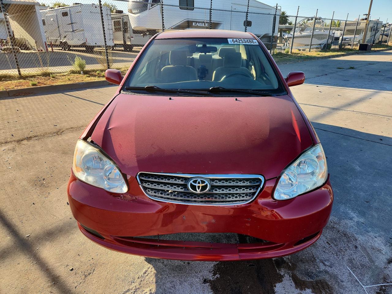 2007 Toyota Corolla Le Красный vin: 1NXBR30EX7Z857274