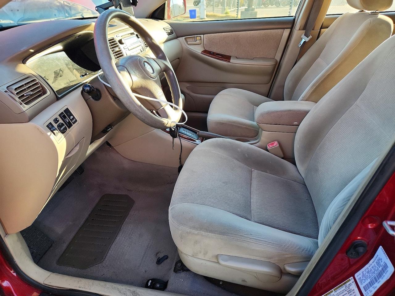 2007 Toyota Corolla Le Красный vin: 1NXBR30EX7Z857274