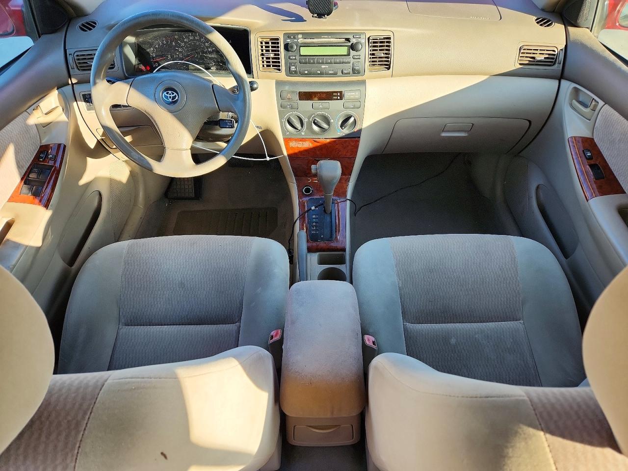 2007 Toyota Corolla Le Красный vin: 1NXBR30EX7Z857274