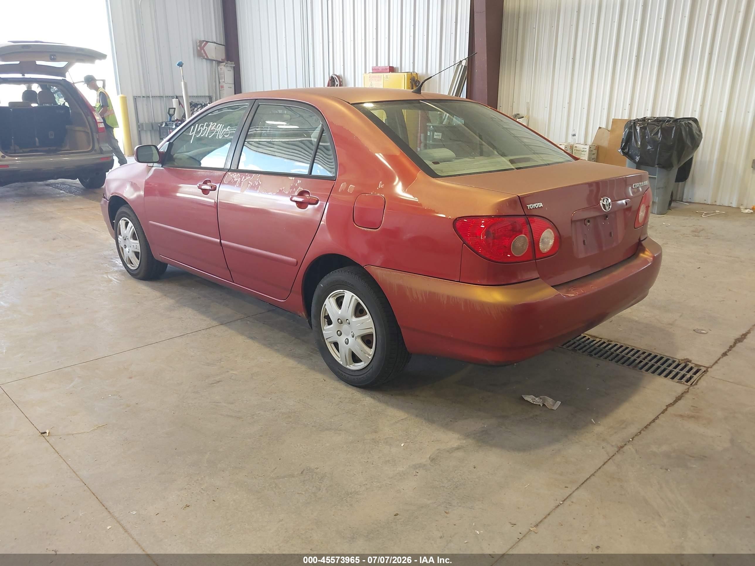 2007 Toyota Corolla Le Red vin: 1NXBR30EX7Z884846