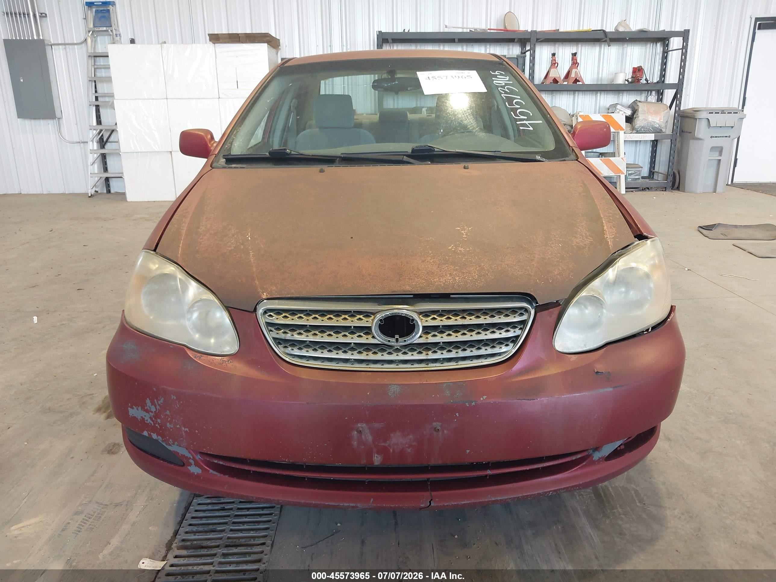 2007 Toyota Corolla Le Red vin: 1NXBR30EX7Z884846