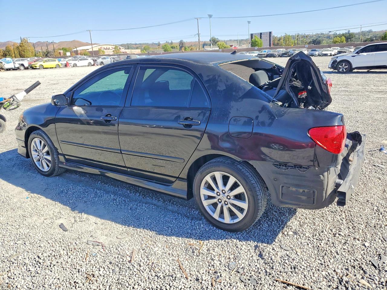 2008 Toyota Corolla S Black vin: 1NXBR30EX8Z955464