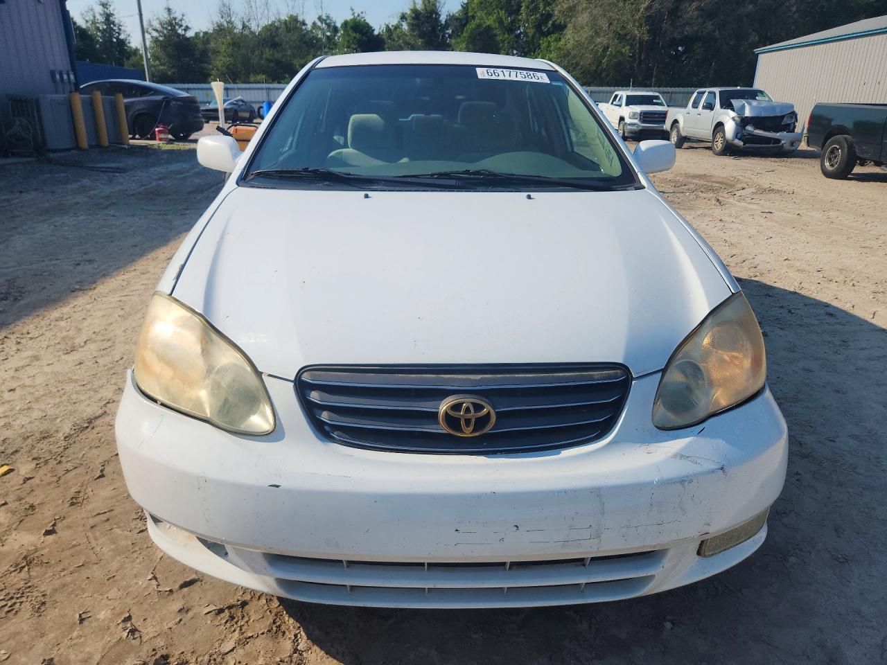 2003 Toyota Corolla Le White vin: 1NXBR32E03Z078439