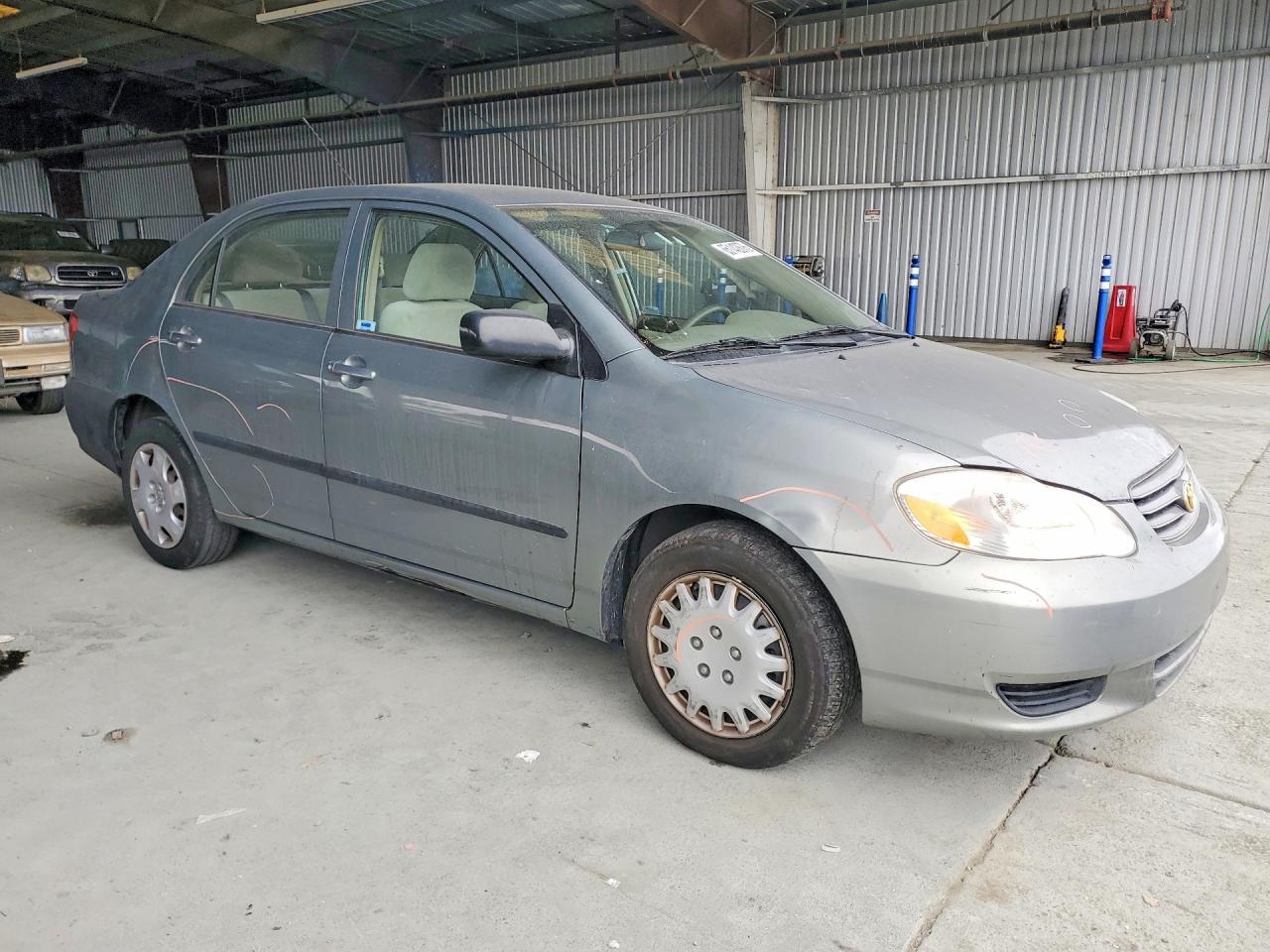 2004 Toyota Corolla Ce Gray vin: 1NXBR32E04Z232102