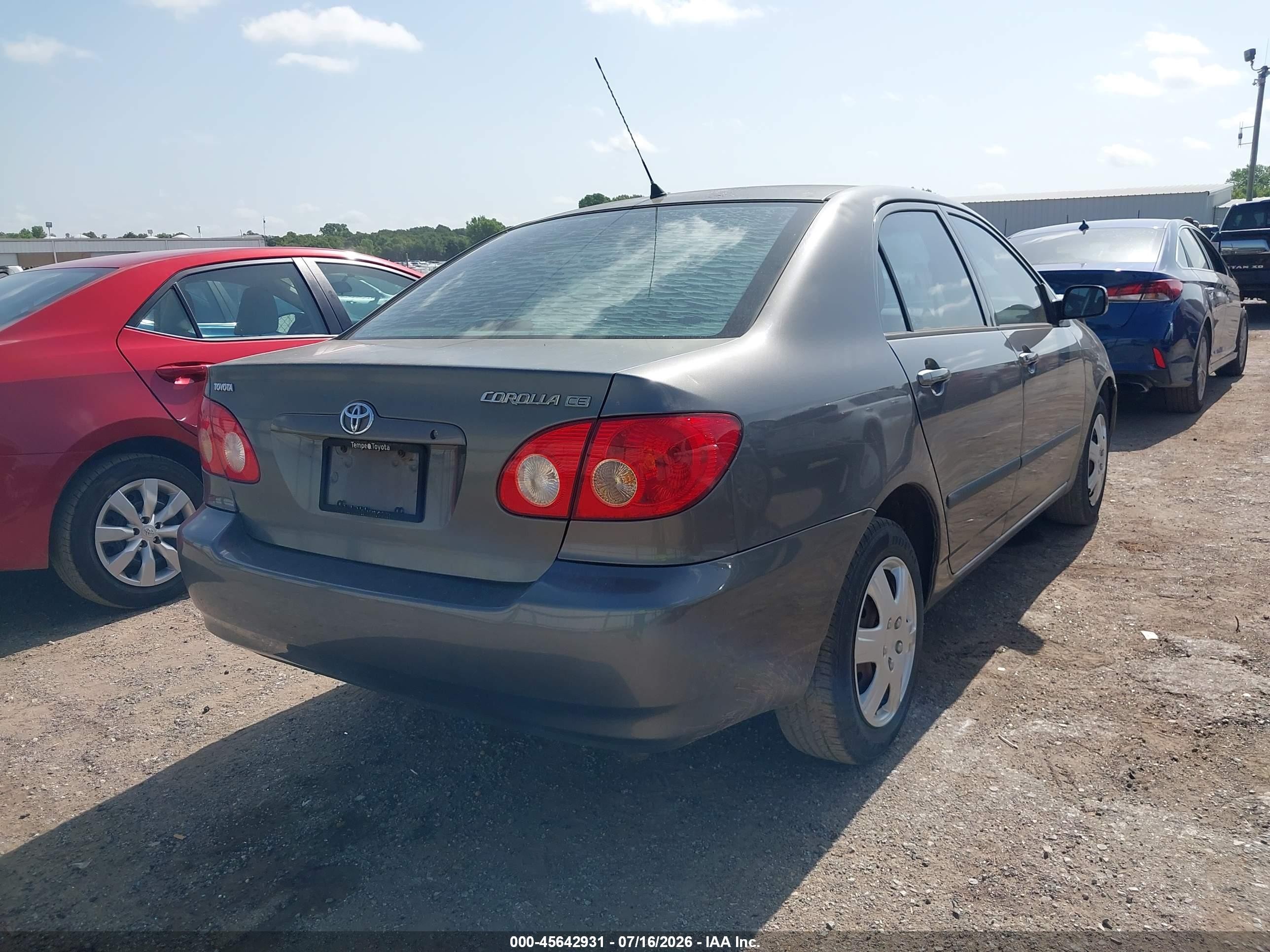 2005 Toyota Corolla Ce Gray vin: 1NXBR32E05Z436559