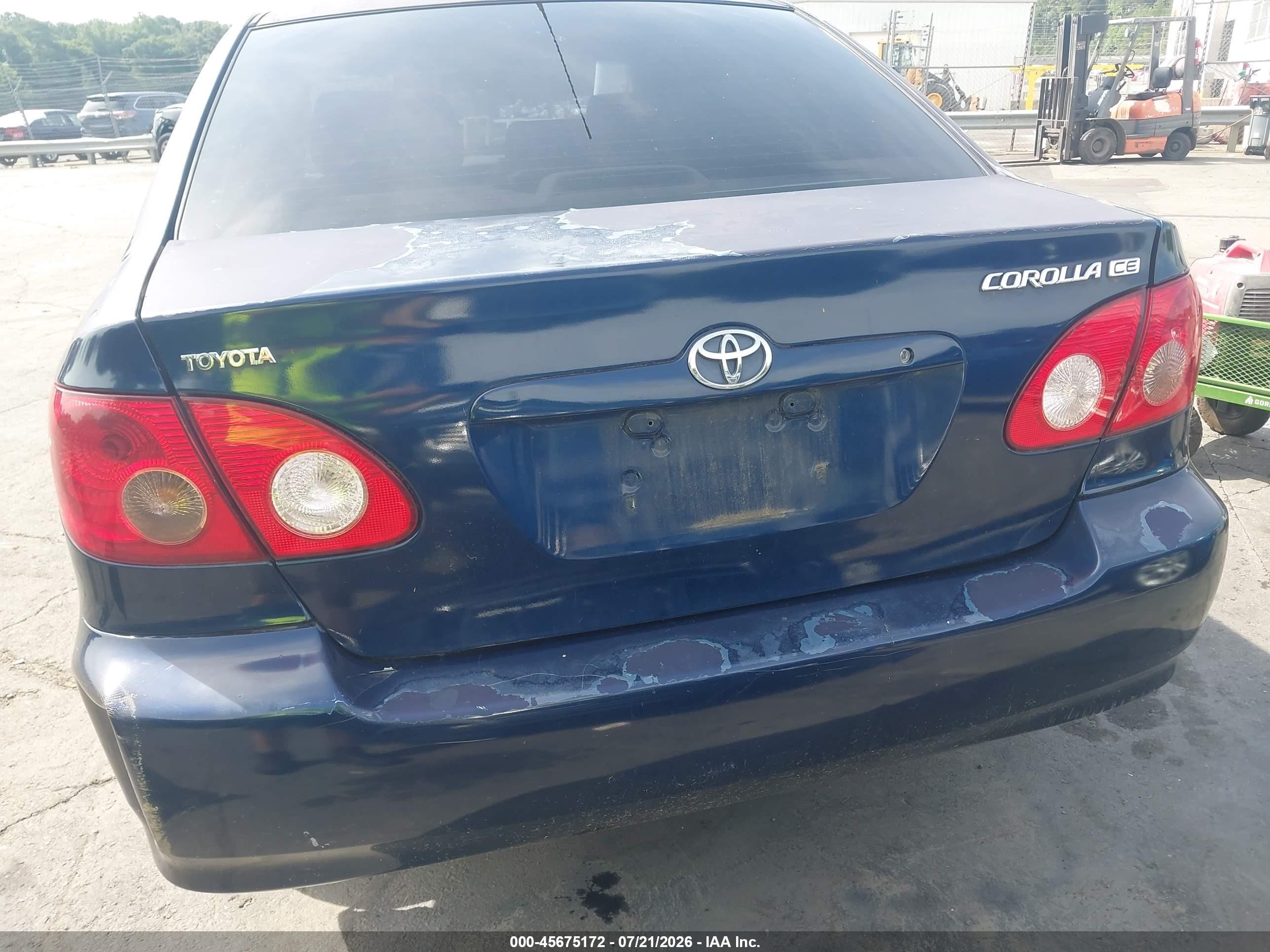 2005 Toyota Corolla Ce/le/s Blue vin: 1NXBR32E05Z490735