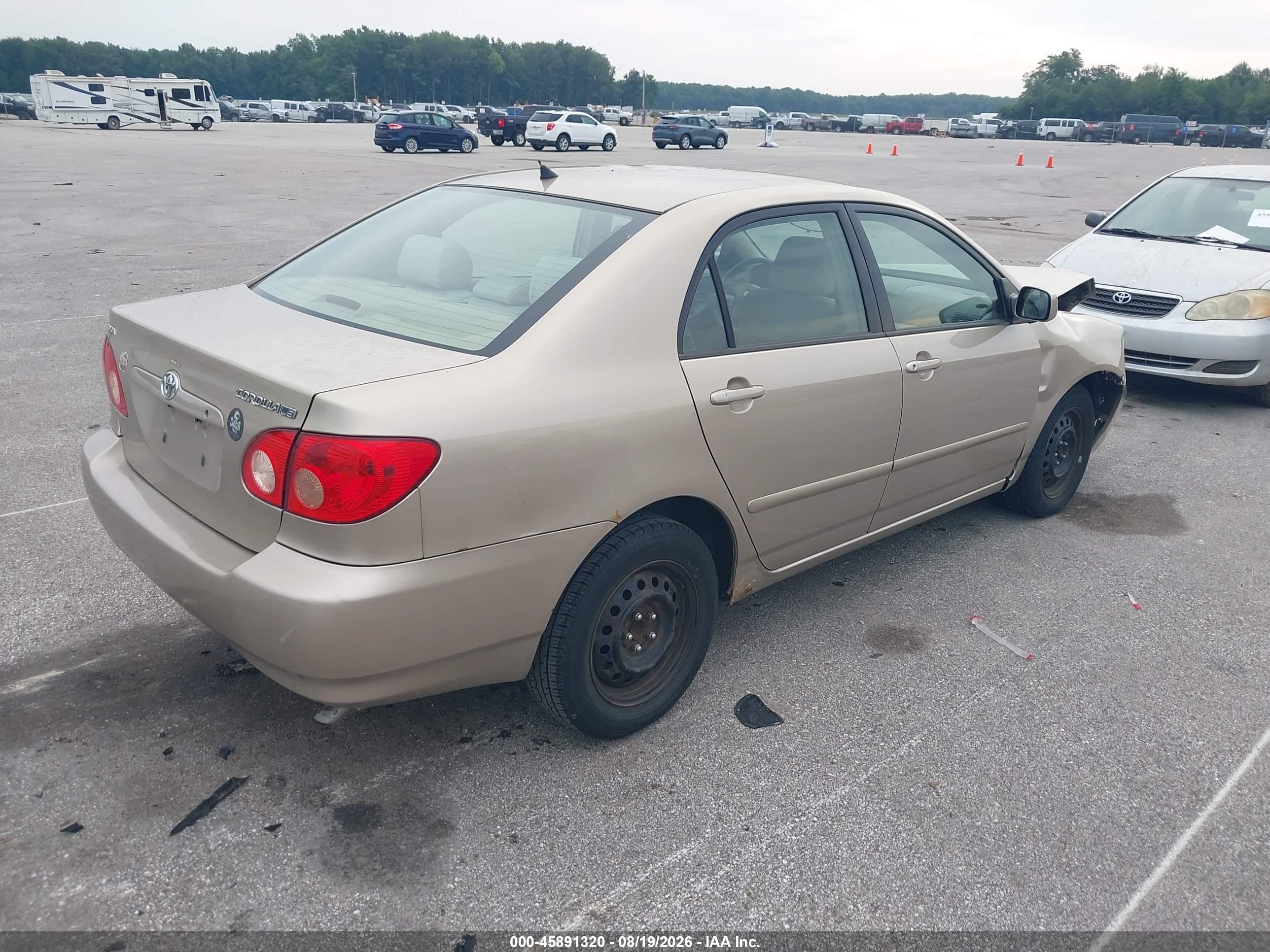 2005 Toyota Corolla Le Gold vin: 1NXBR32E05Z499855
