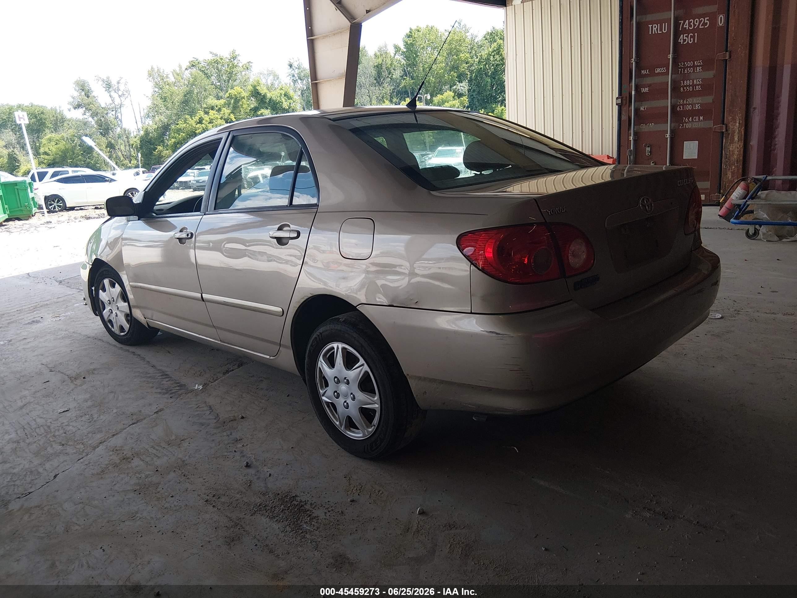 2006 Toyota Corolla Le Gold vin: 1NXBR32E06Z644443