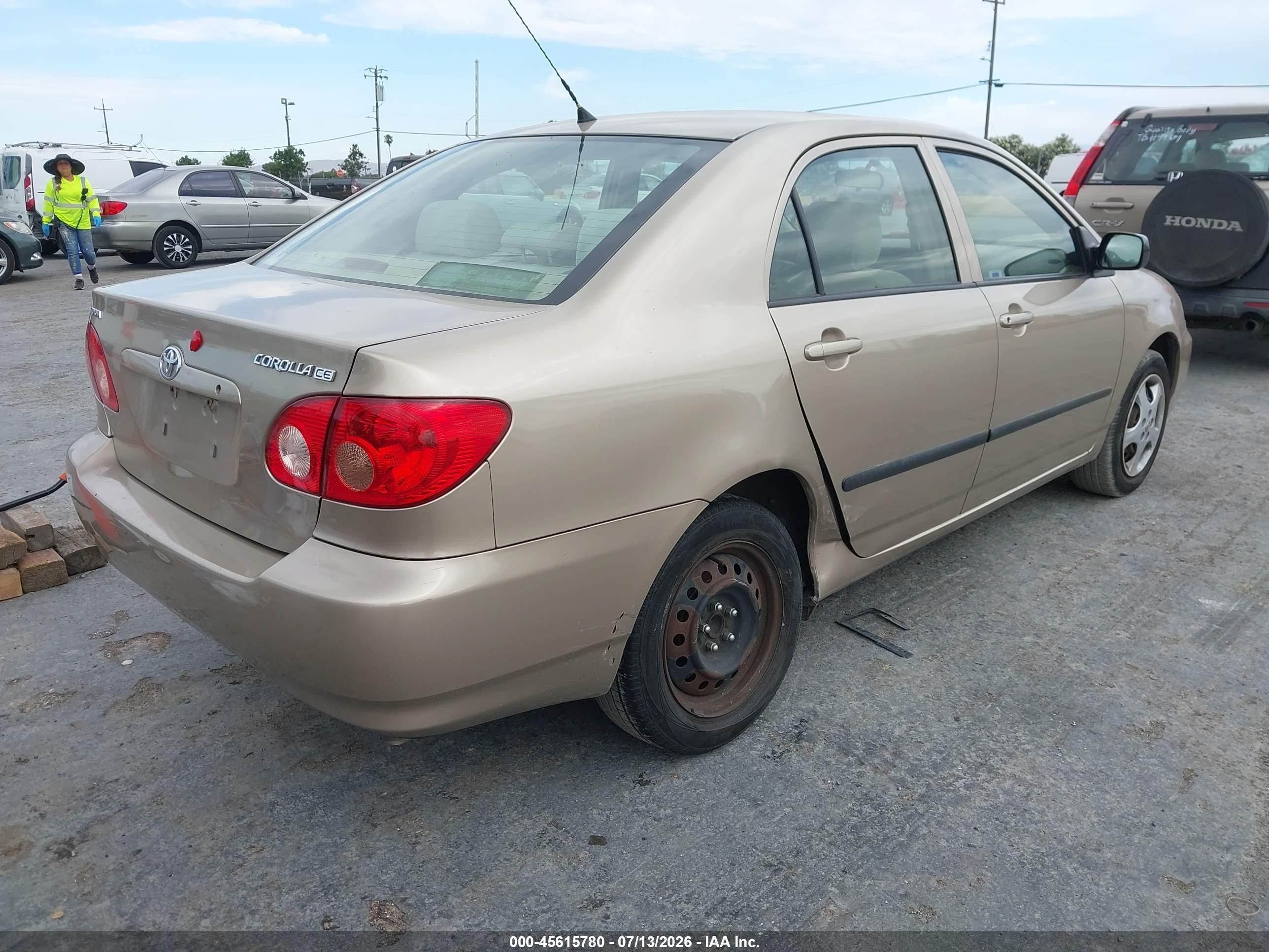 2006 Toyota Corolla Ce Gold vin: 1NXBR32E06Z653885