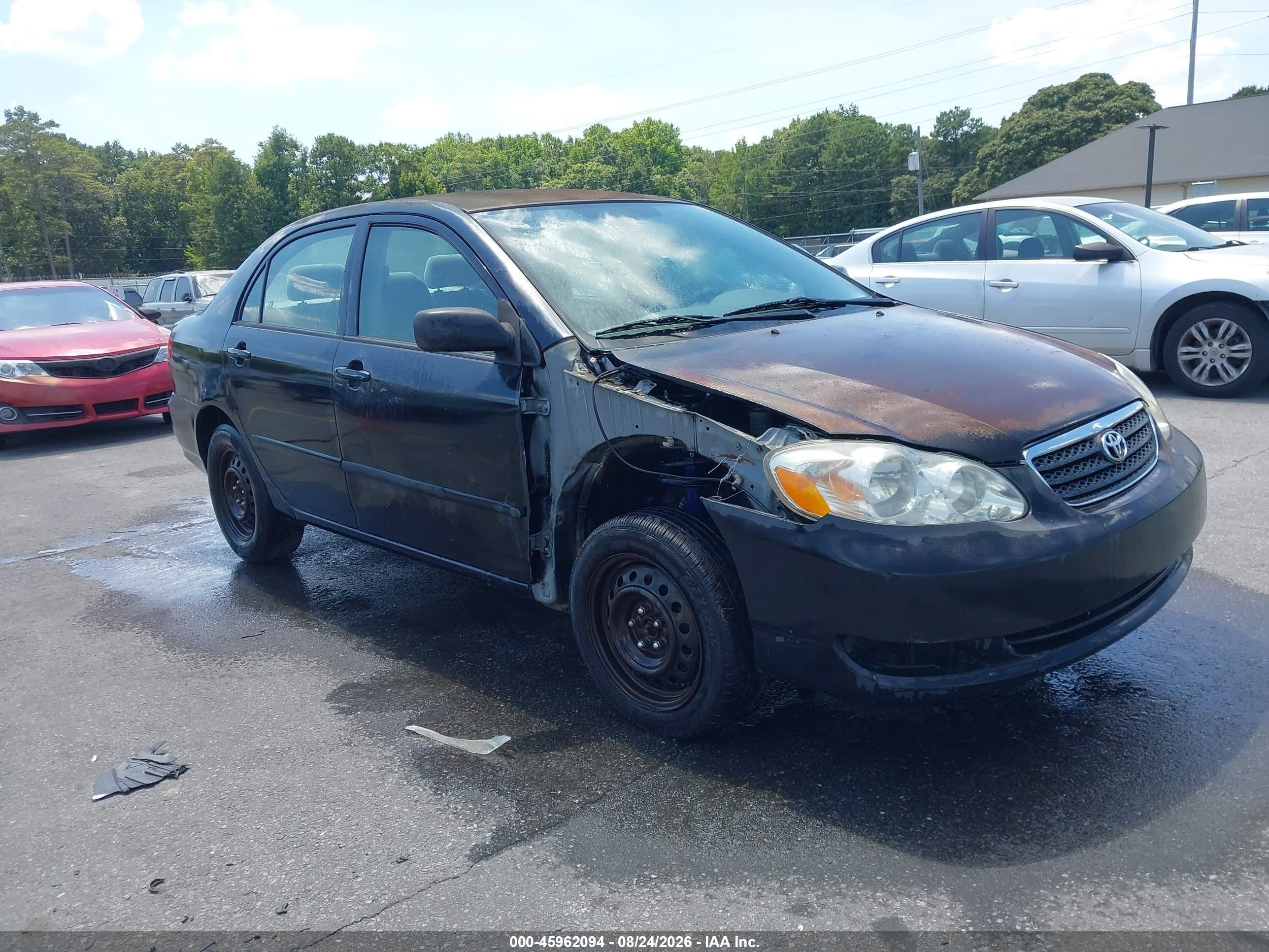 2006 Toyota Corolla Ce Black vin: 1NXBR32E06Z719691