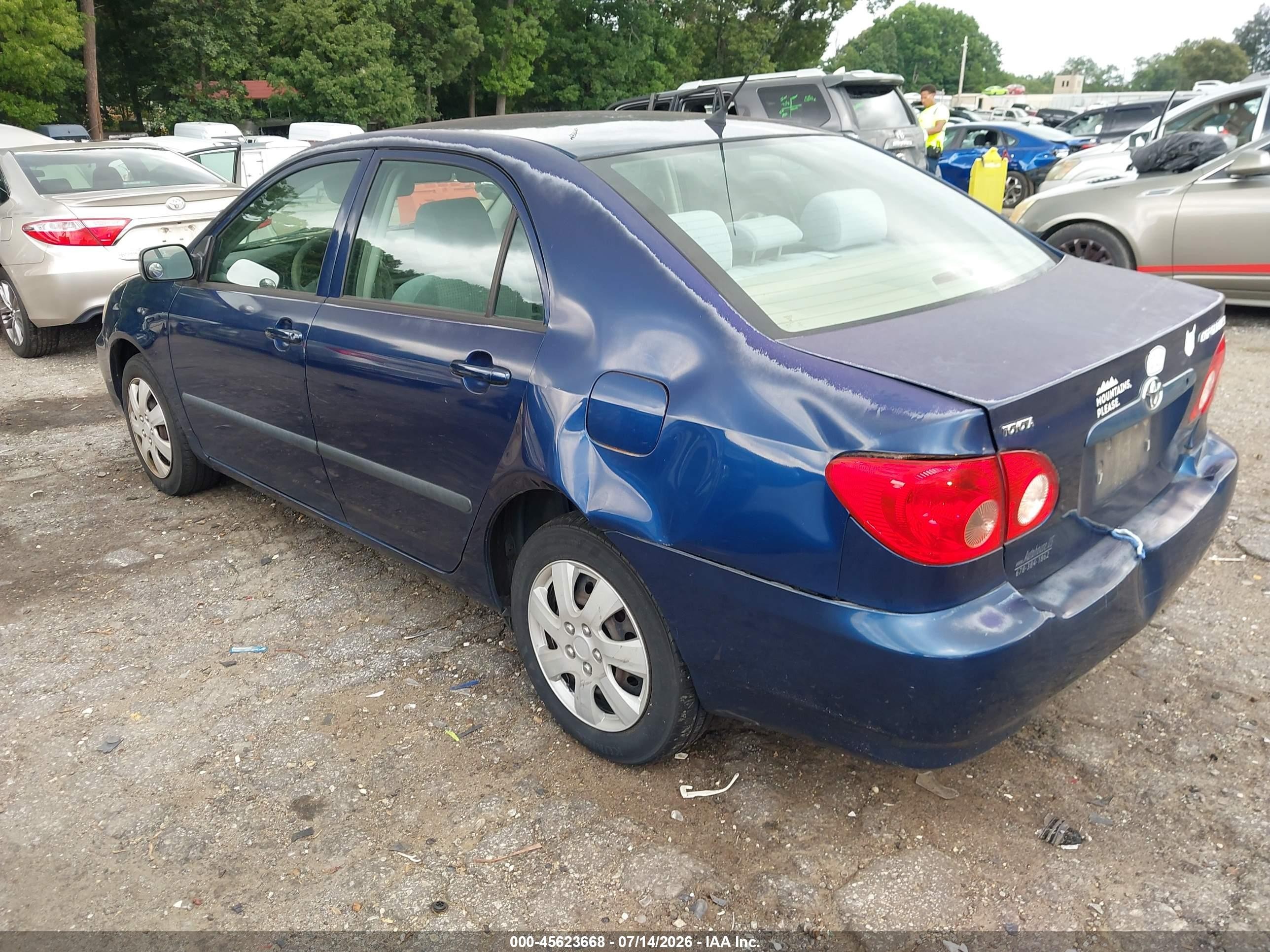 2006 Toyota Corolla Ce Dark Blue vin: 1NXBR32E06Z752657