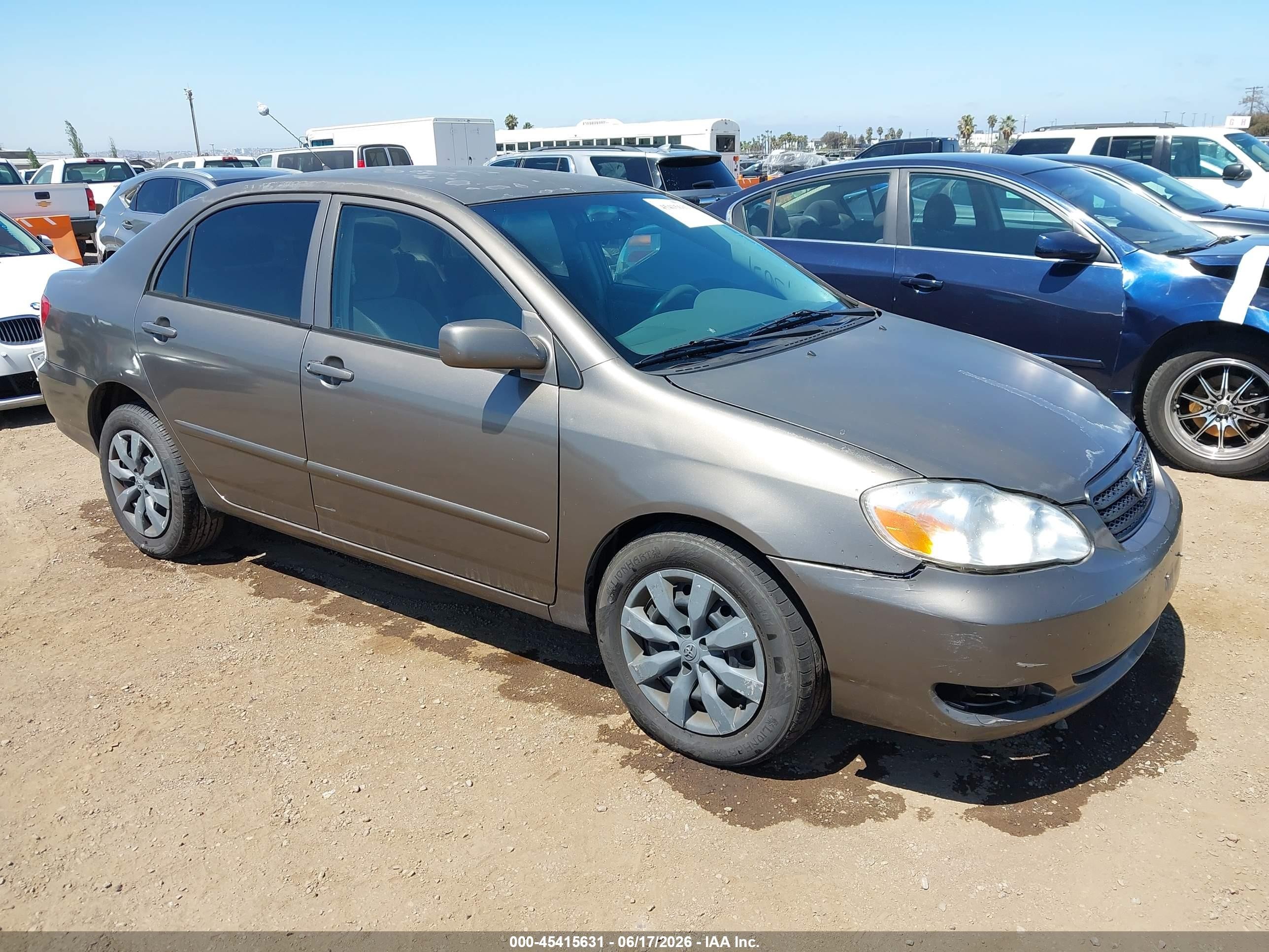 2006 Toyota Corolla Ce Gray vin: 1NXBR32E06Z762296