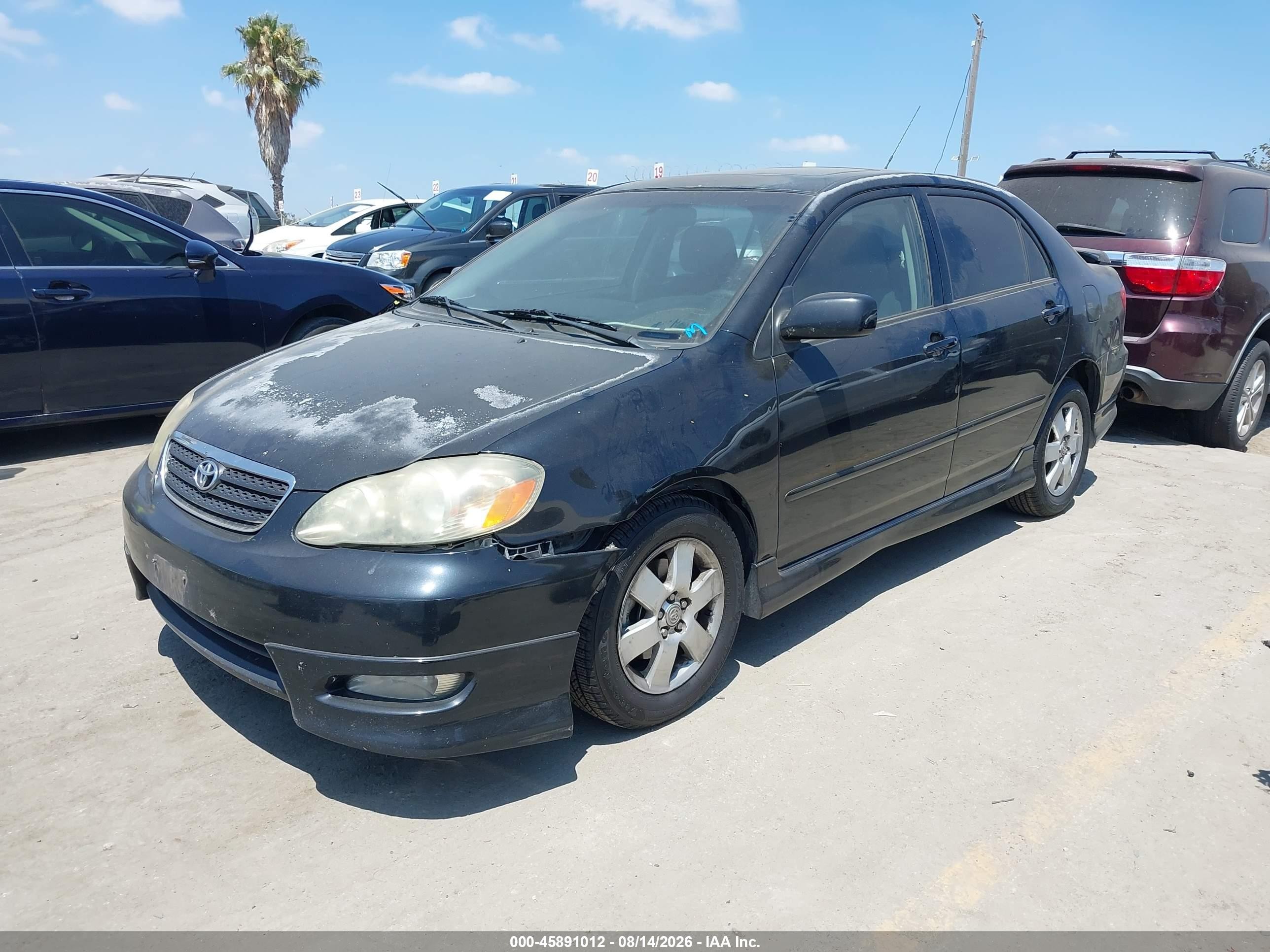 2006 Toyota Corolla S Black vin: 1NXBR32E06Z764212