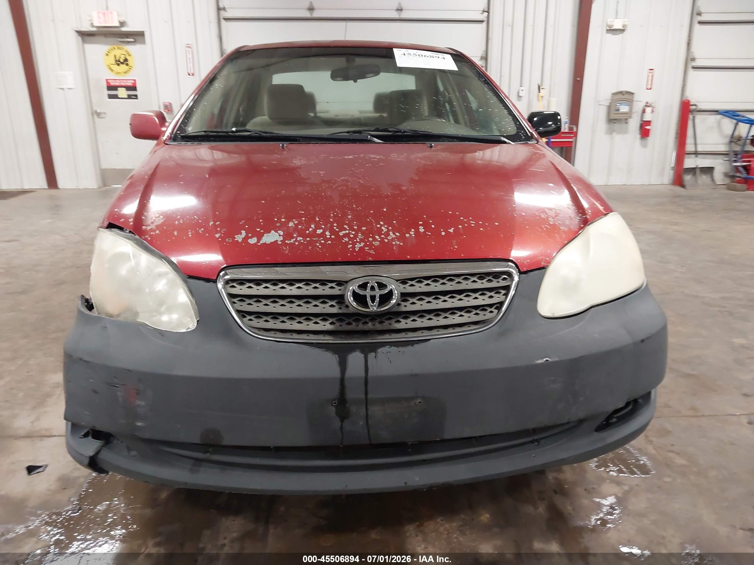 2007 Toyota Corolla Le Красный vin: 1NXBR32E07Z881645
