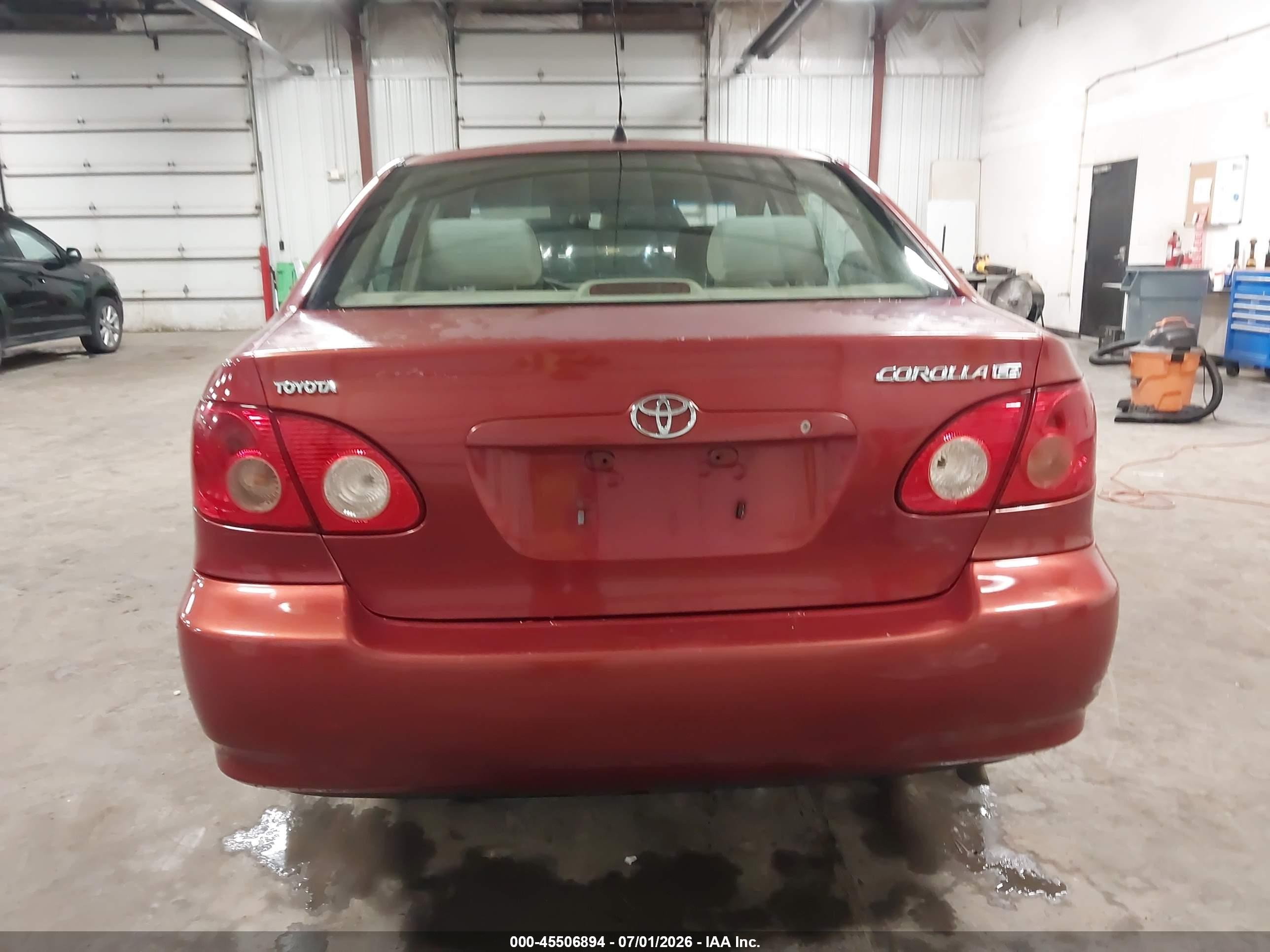 2007 Toyota Corolla Le Красный vin: 1NXBR32E07Z881645