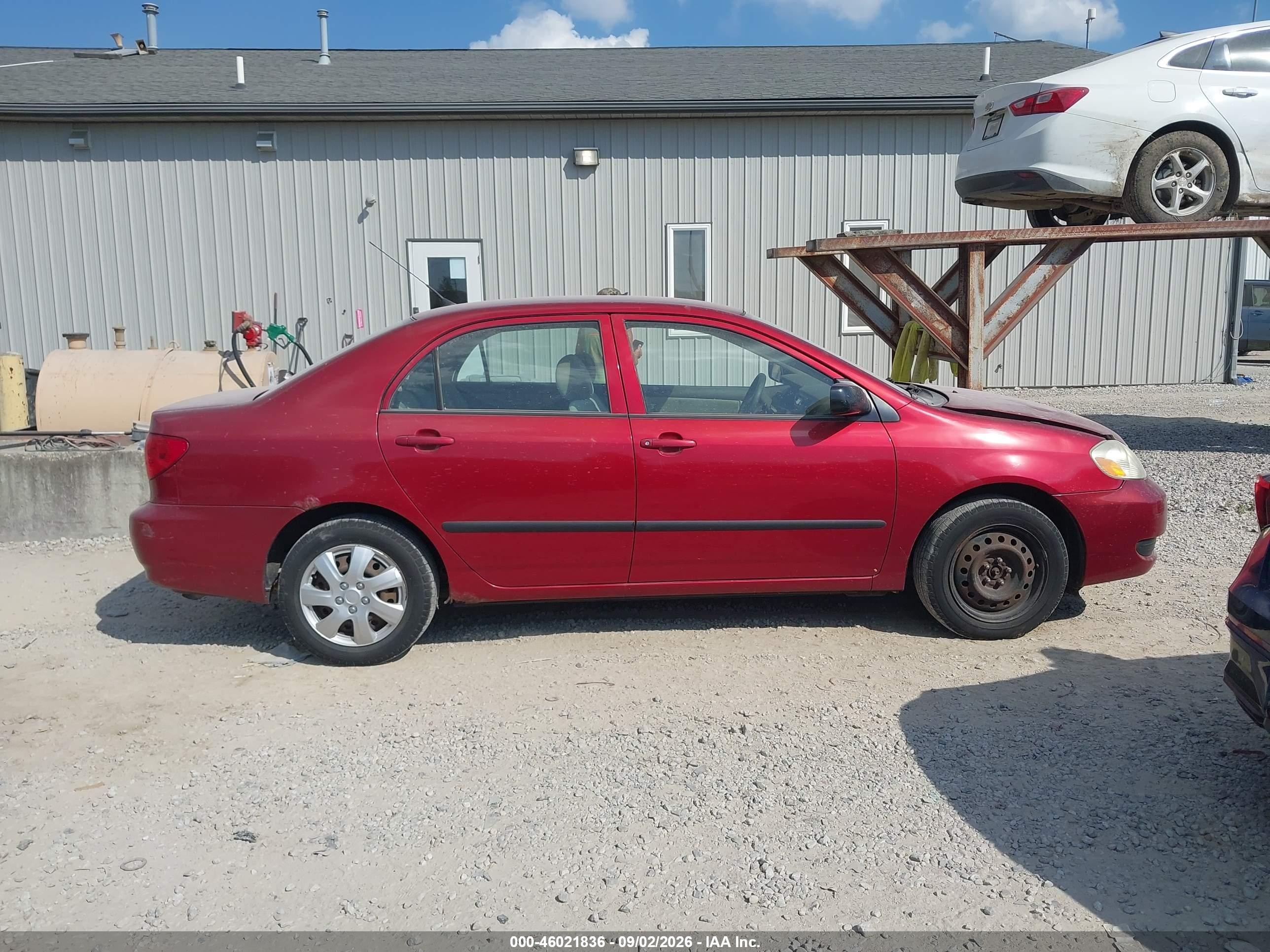 2007 Toyota Corolla Ce Maroon vin: 1NXBR32E07Z893195