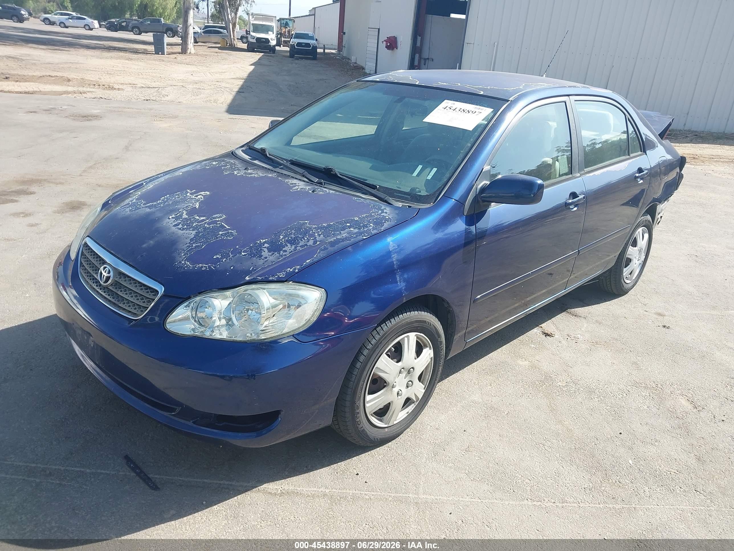 2007 Toyota Corolla Le Blue vin: 1NXBR32E07Z896985