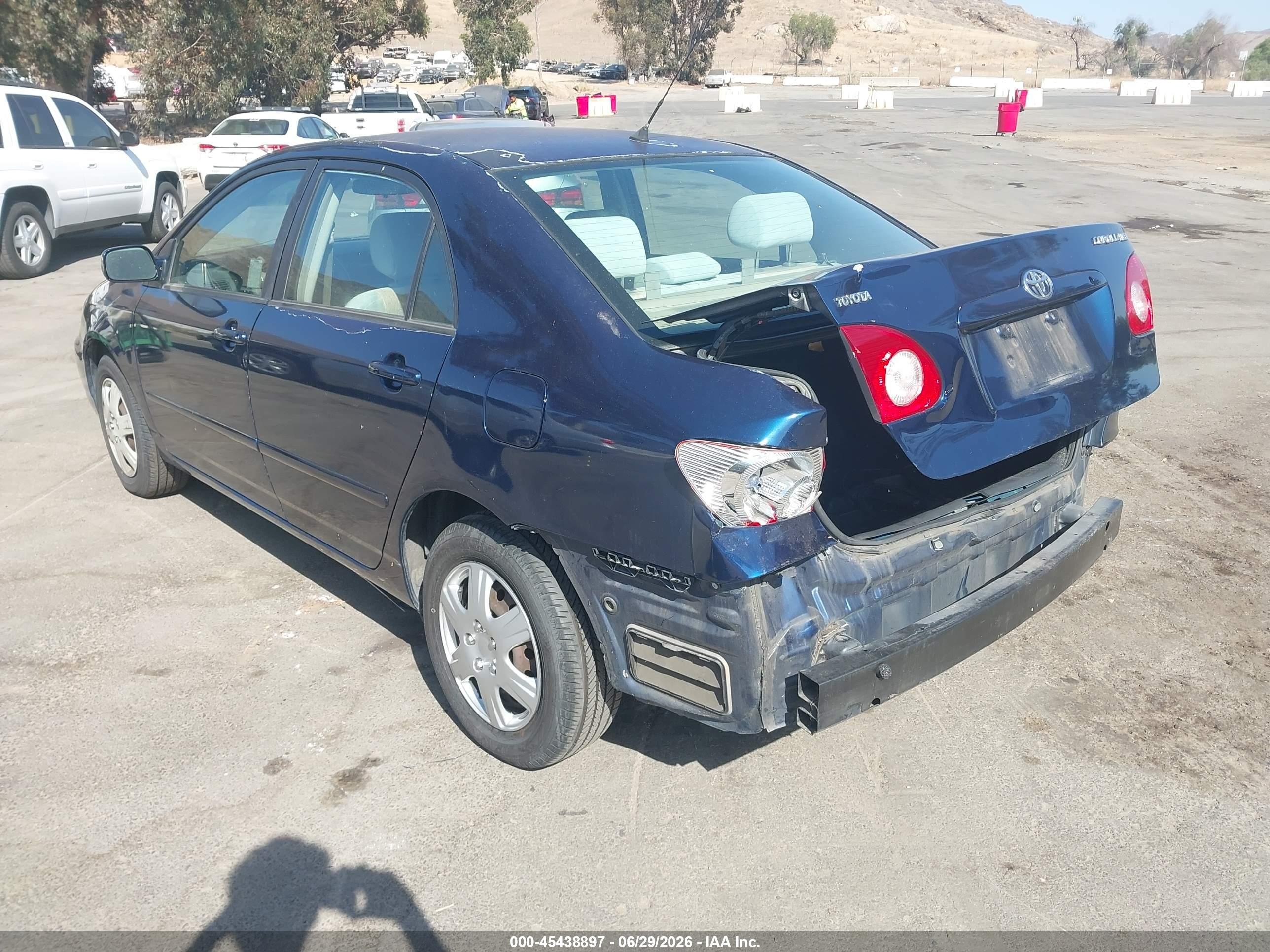 2007 Toyota Corolla Le Blue vin: 1NXBR32E07Z896985