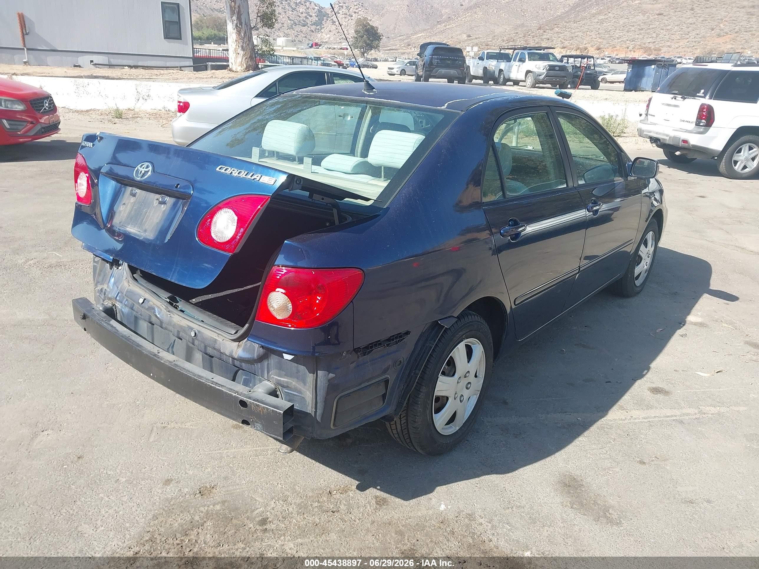 2007 Toyota Corolla Le Blue vin: 1NXBR32E07Z896985