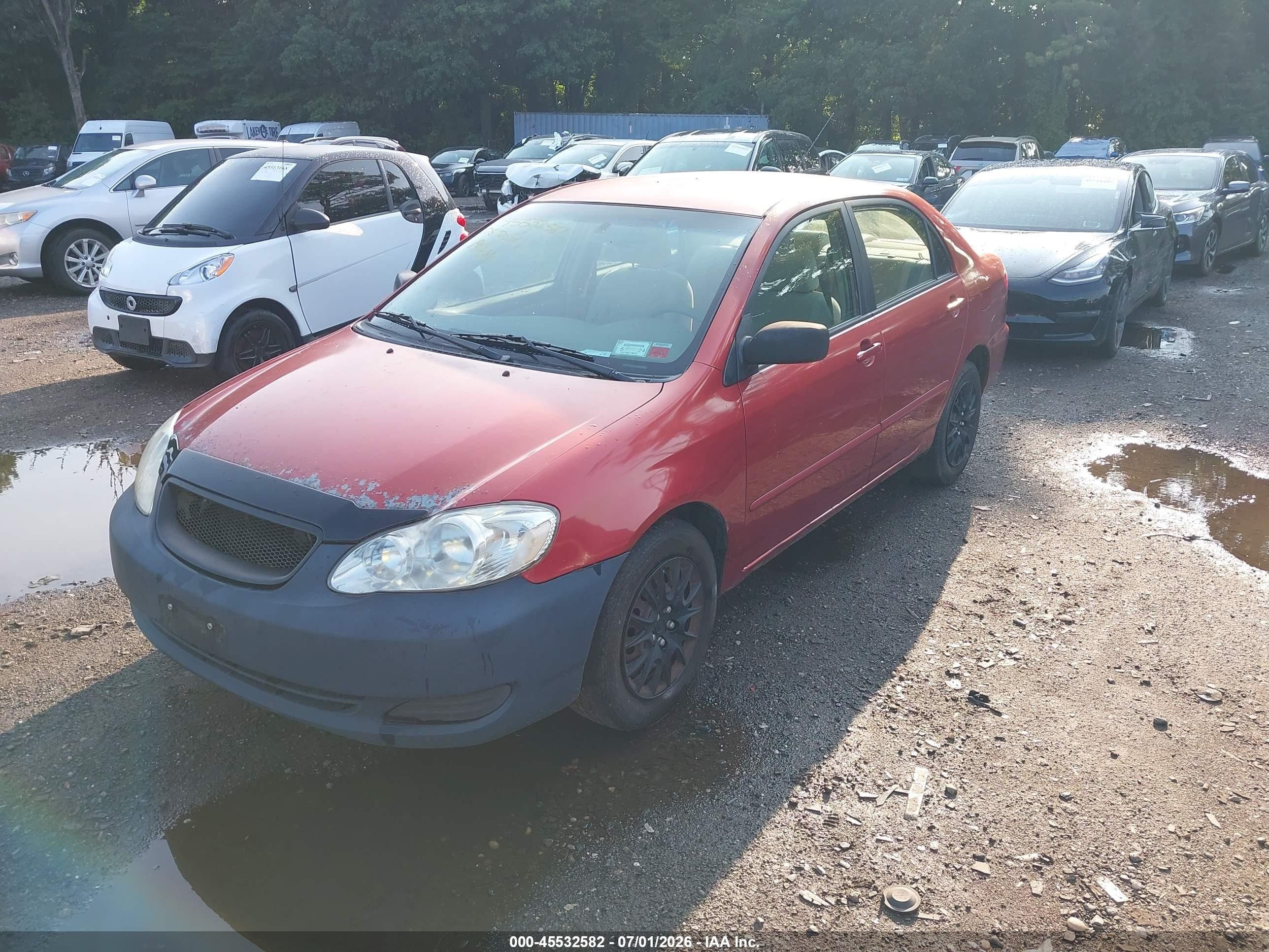 2008 Toyota Corolla Le Red vin: 1NXBR32E08Z021729