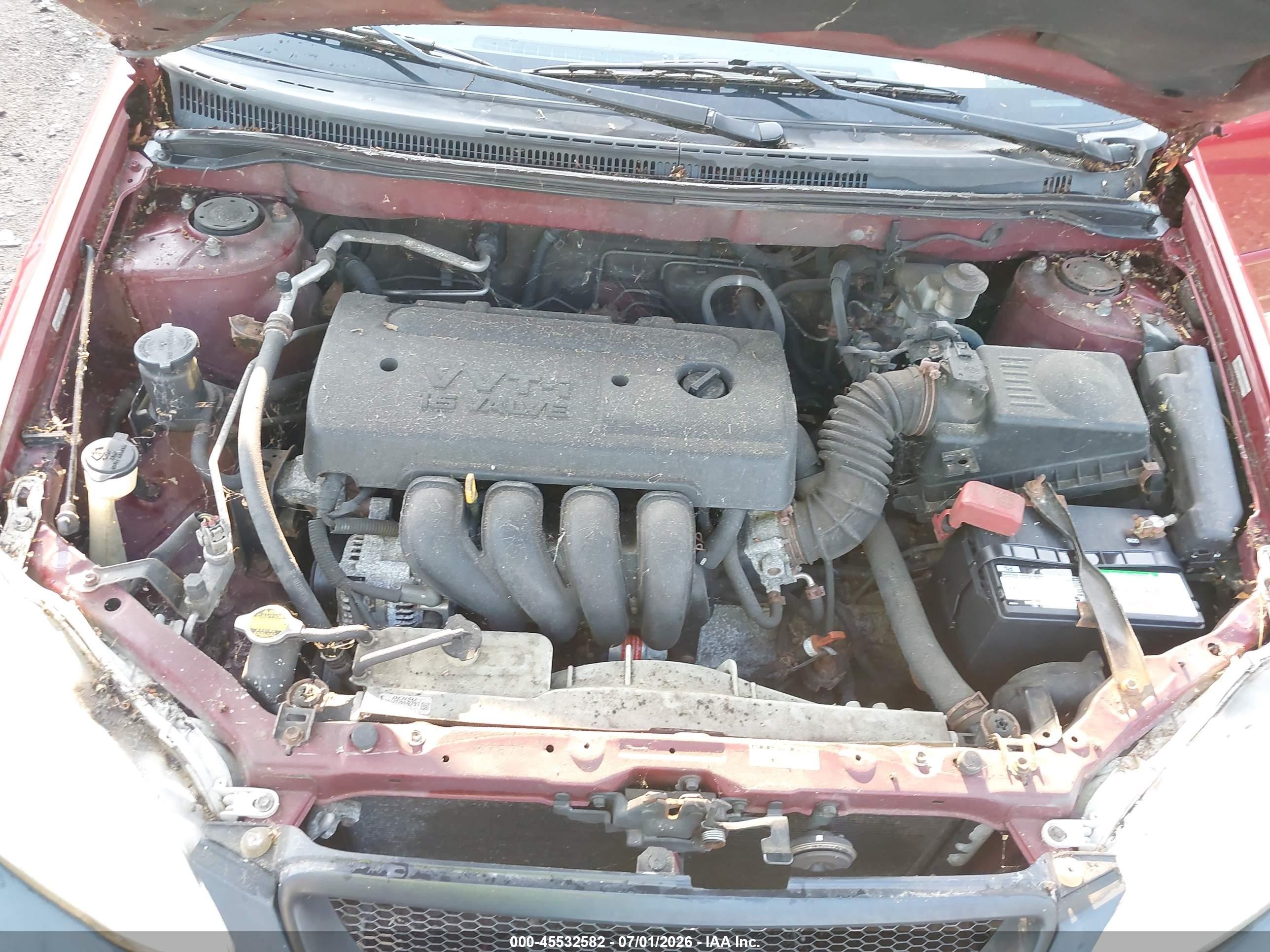 2008 Toyota Corolla Le Red vin: 1NXBR32E08Z021729