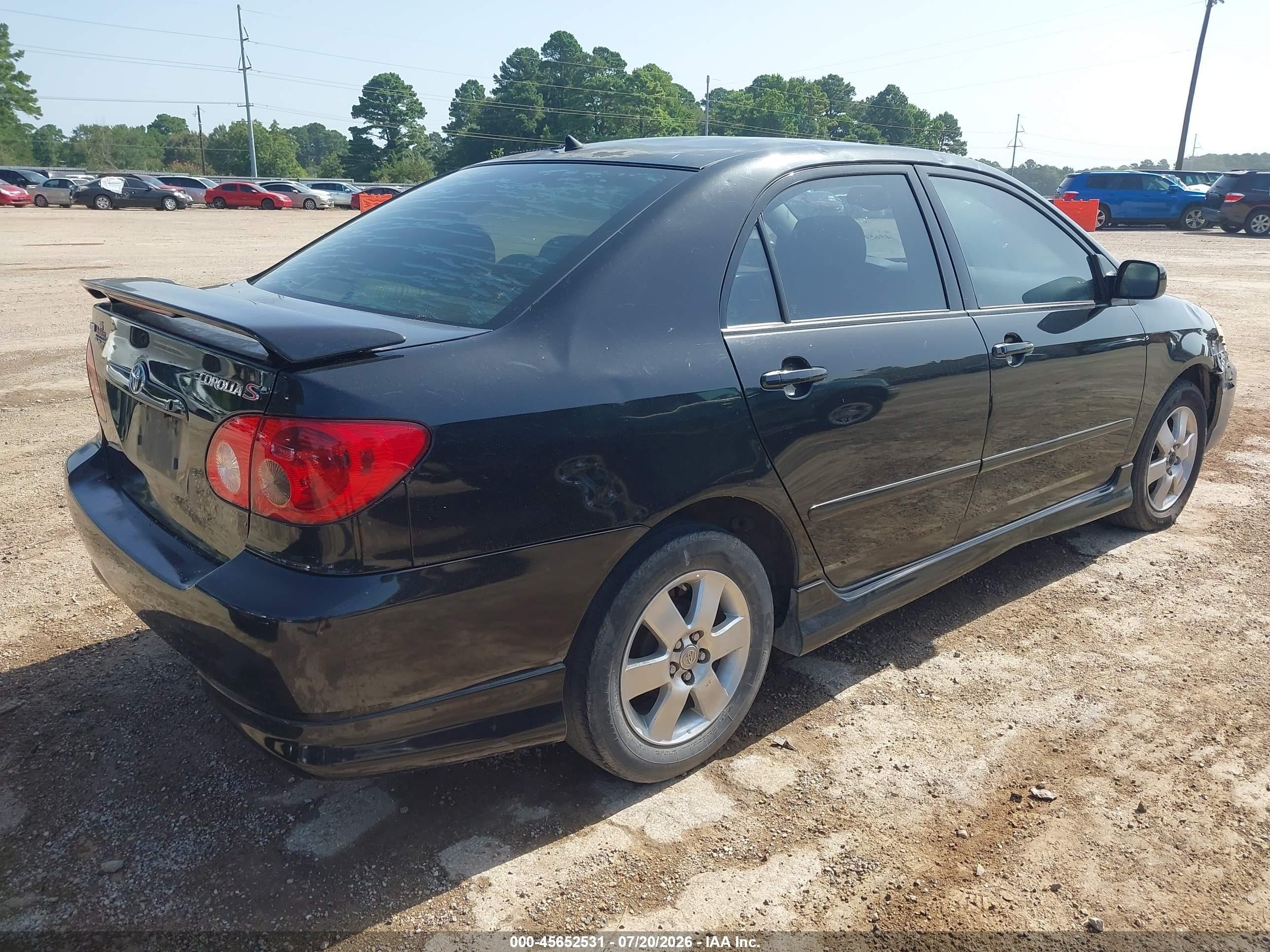 2008 Toyota Corolla S Черный vin: 1NXBR32E08Z022377