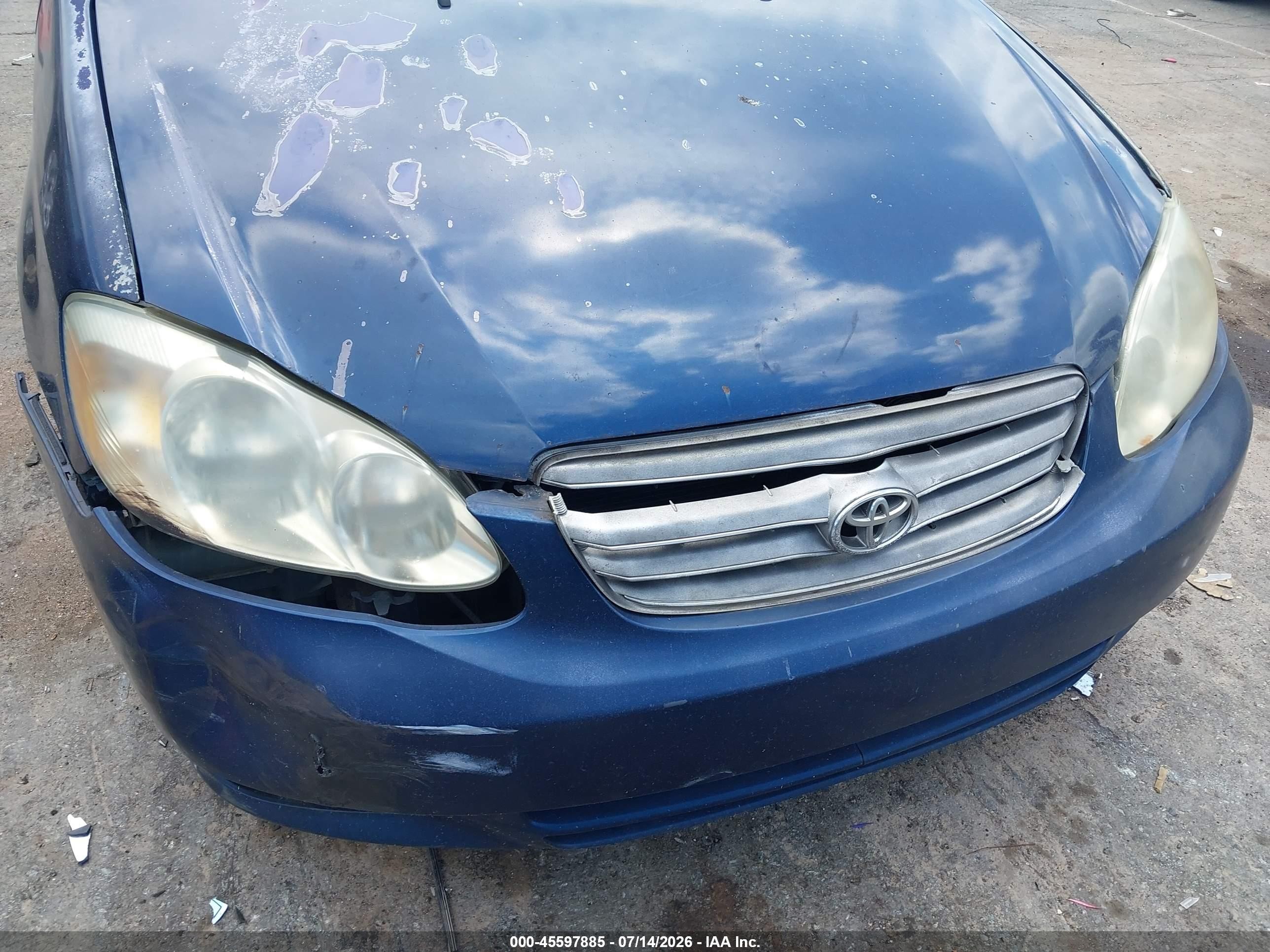 2003 Toyota Corolla Le Blue vin: 1NXBR32E13Z080488