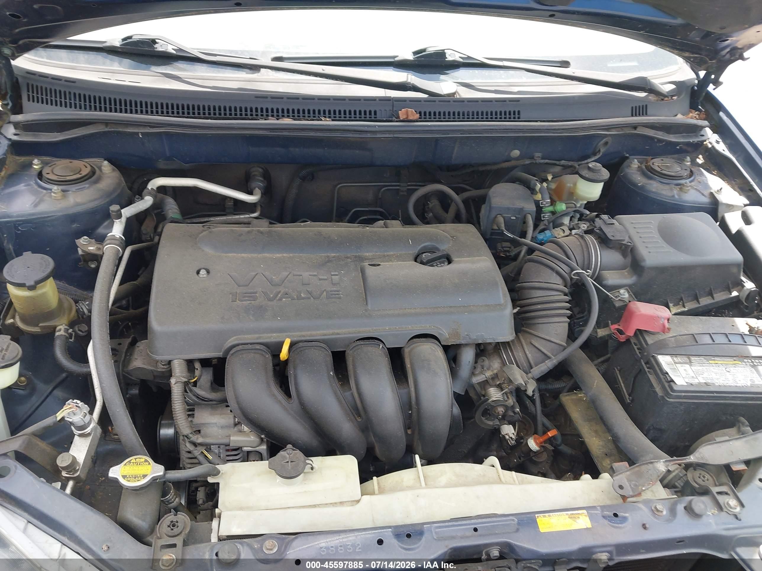 2003 Toyota Corolla Le Blue vin: 1NXBR32E13Z080488