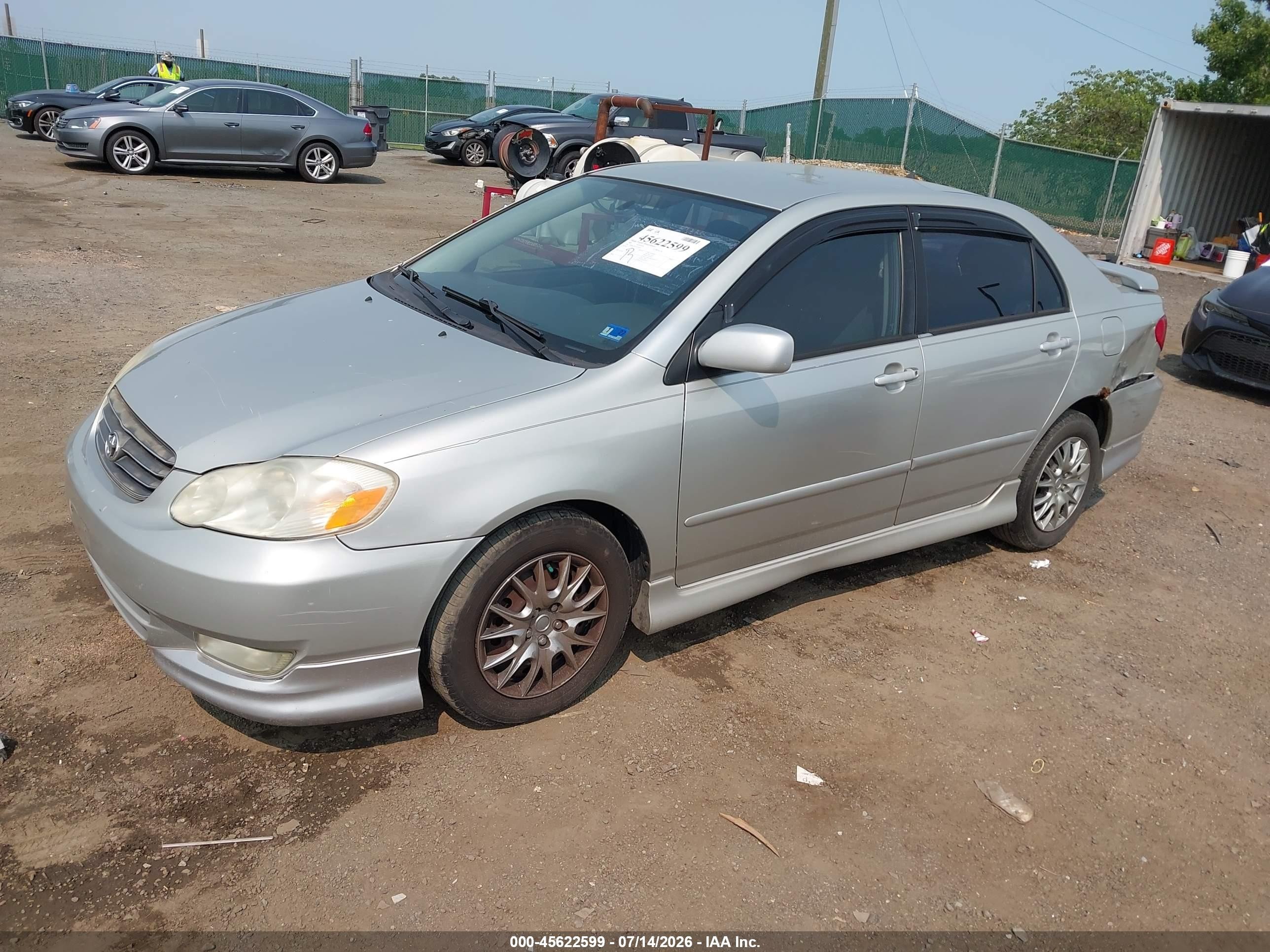 2003 Toyota Corolla S Silver vin: 1NXBR32E13Z160910